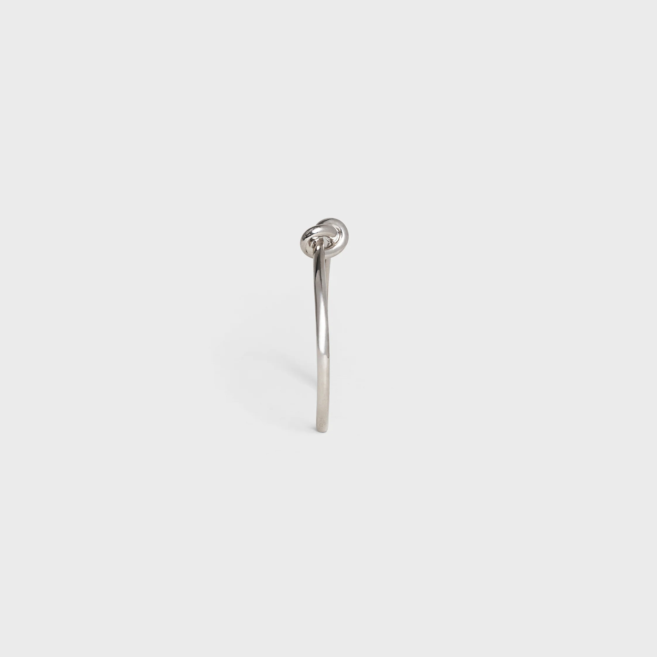 Knot-Handgelenkband extraflach aus Messing mit Rhodium-Oberfläche