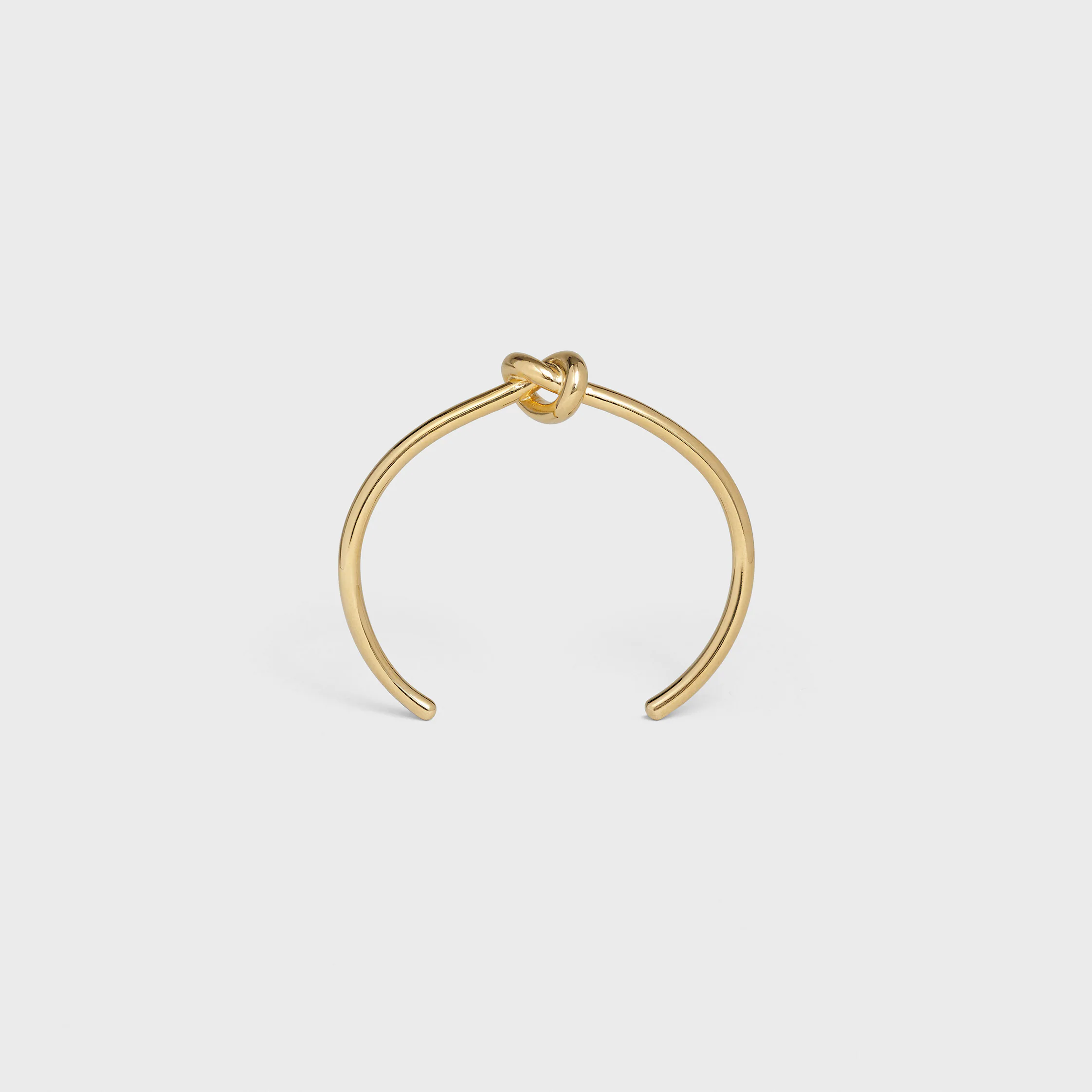 Knot-Handgelenkband extra dünn aus Messing mit Goldfinish