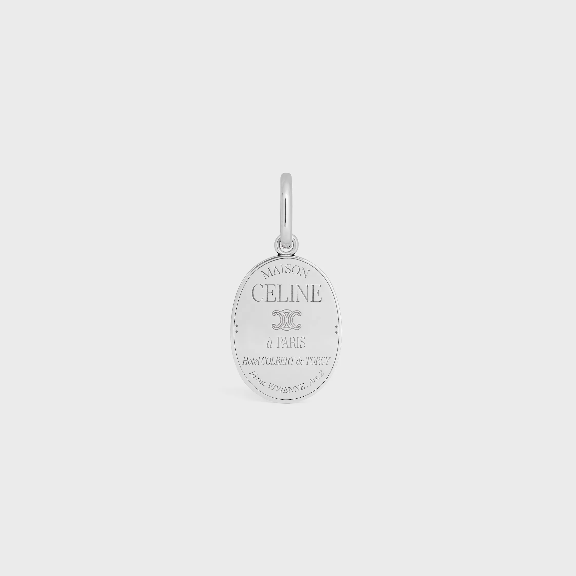 CHARMS MAISON CELINE MEDAILLE AUS BRONZE MIT RHODIUM-OBERFLÄCHE