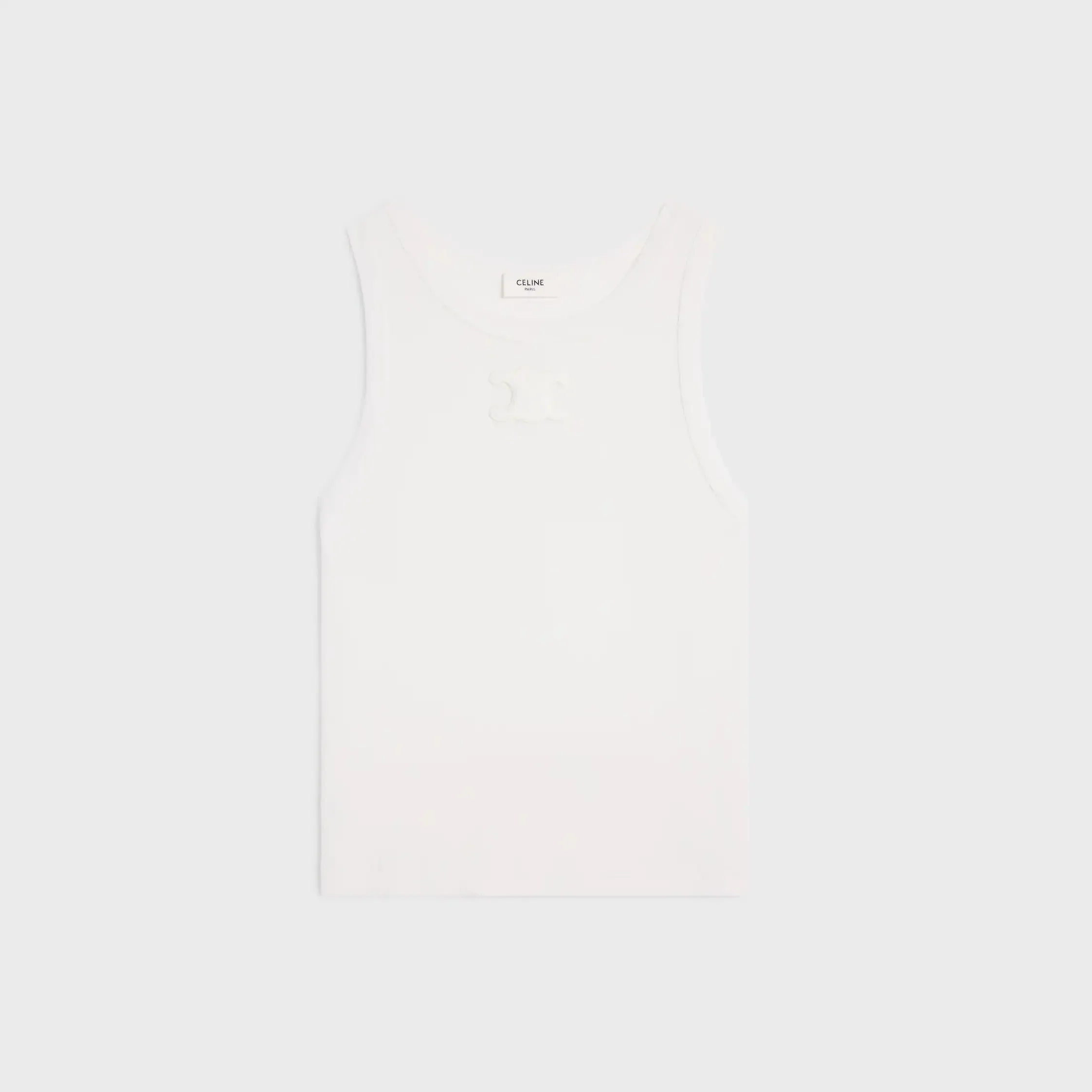 Triomphe Tanktop aus geripptem Baumwollstoff