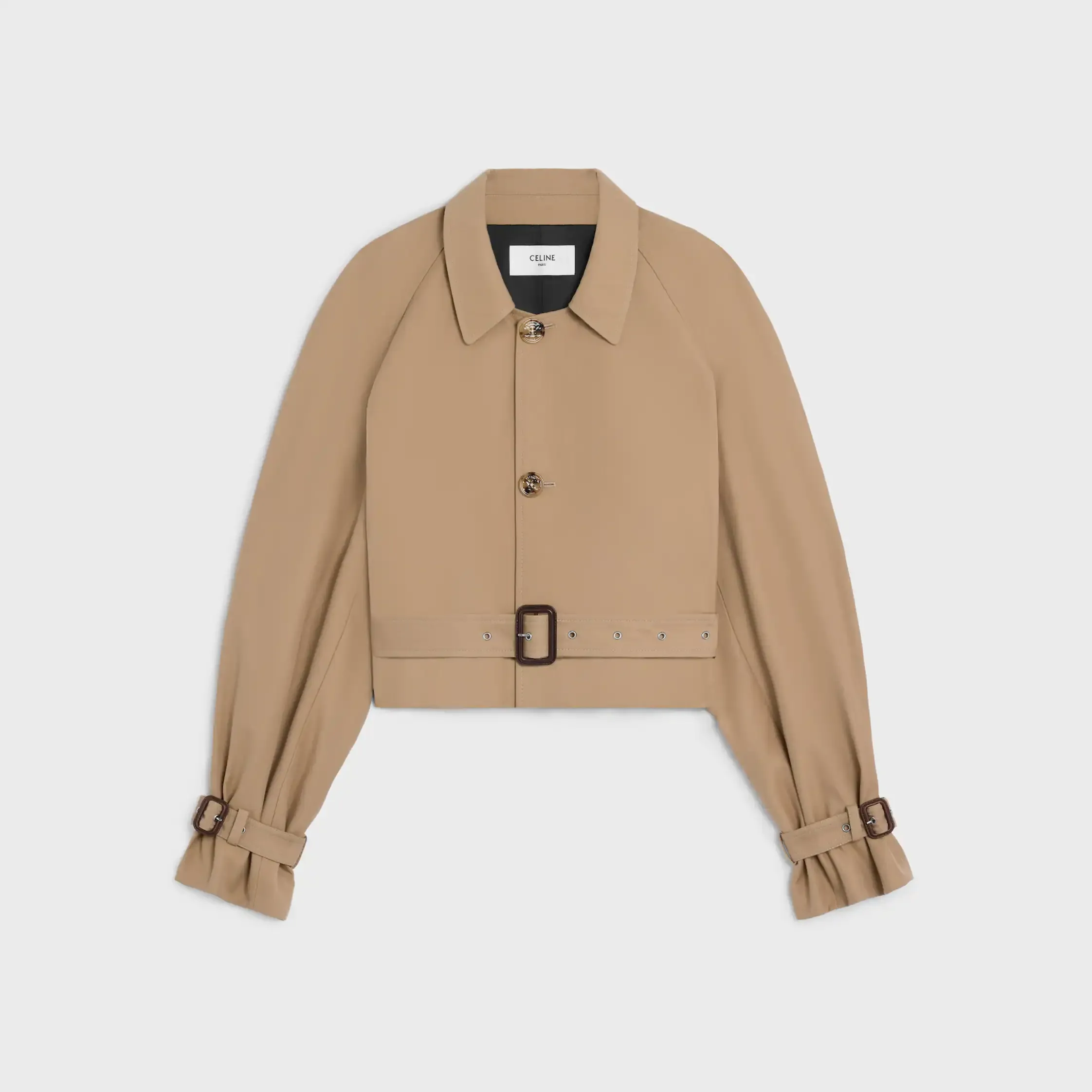 Jacke aus Baumwolle und Woll-Gabardine