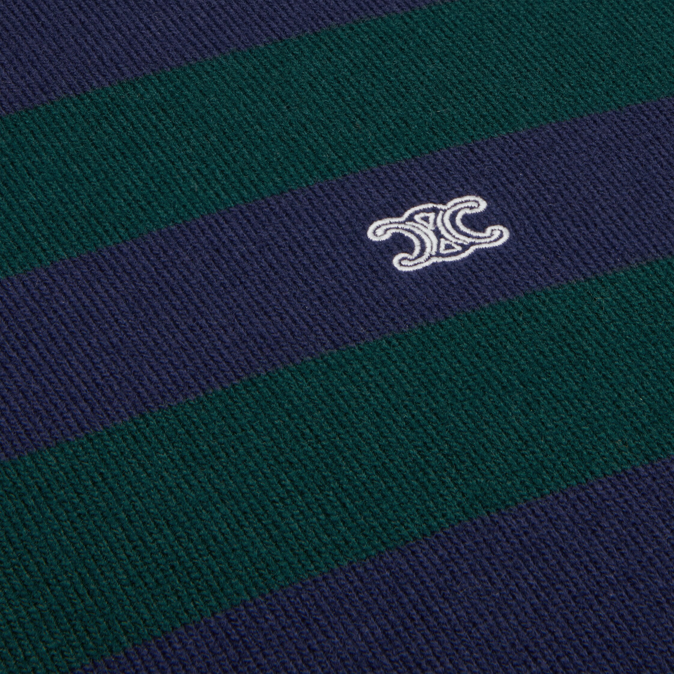 Polo-Pullover IN gestreiftem Wollmaterial