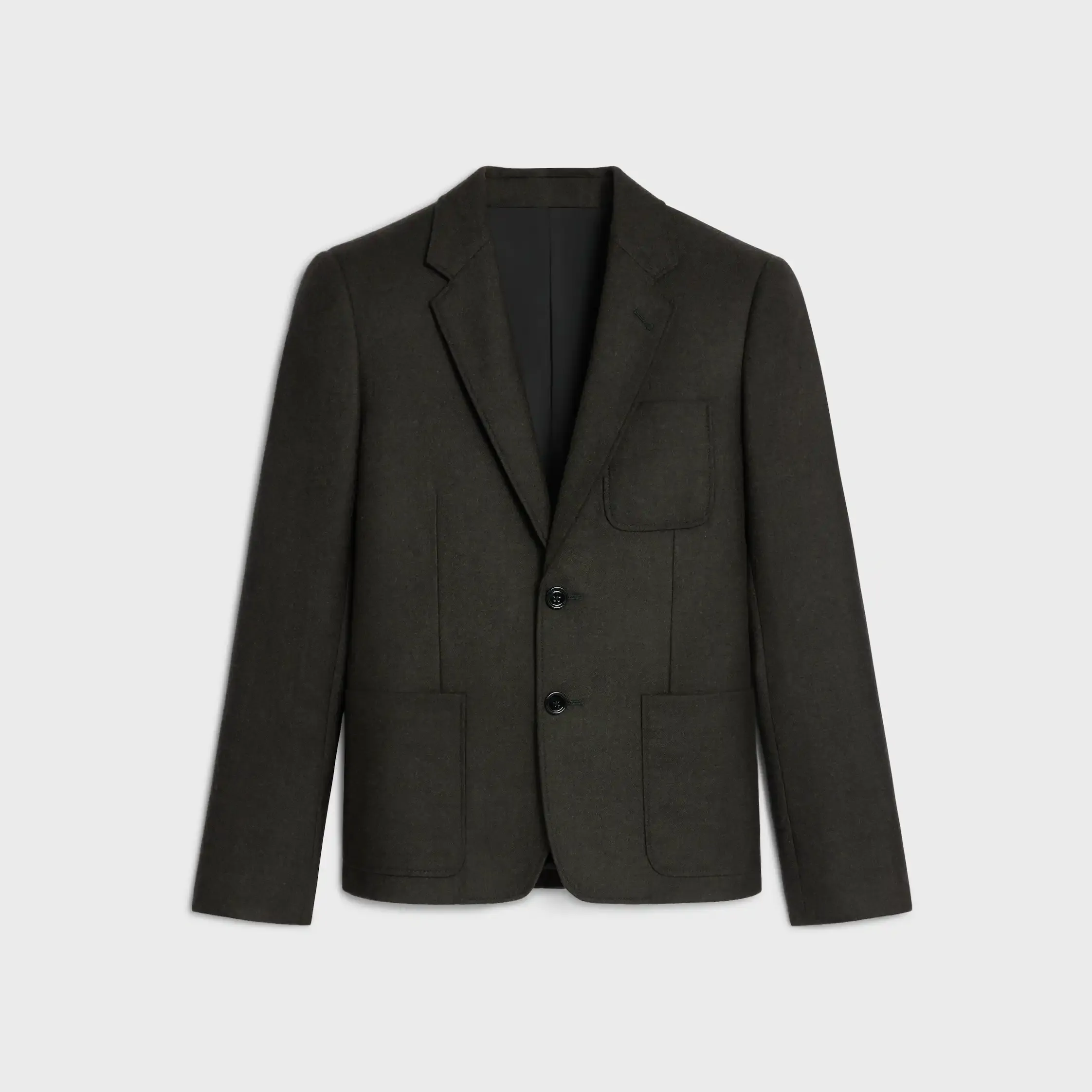 kurze Jacke aus Kaschmirflanell
