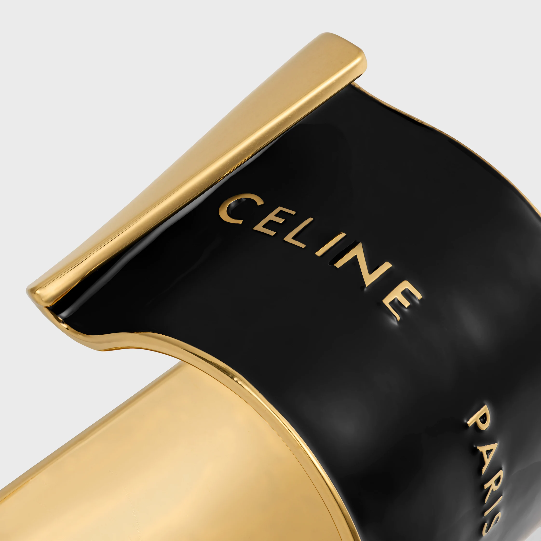 Celine Band aus Email und Messing mit Goldfinish