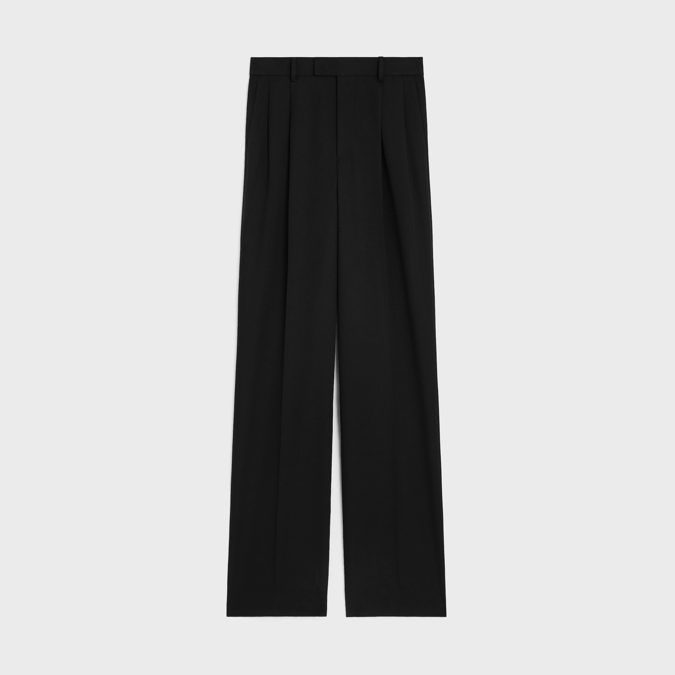 Hosen aus Wollstoff im Diagonal-Design