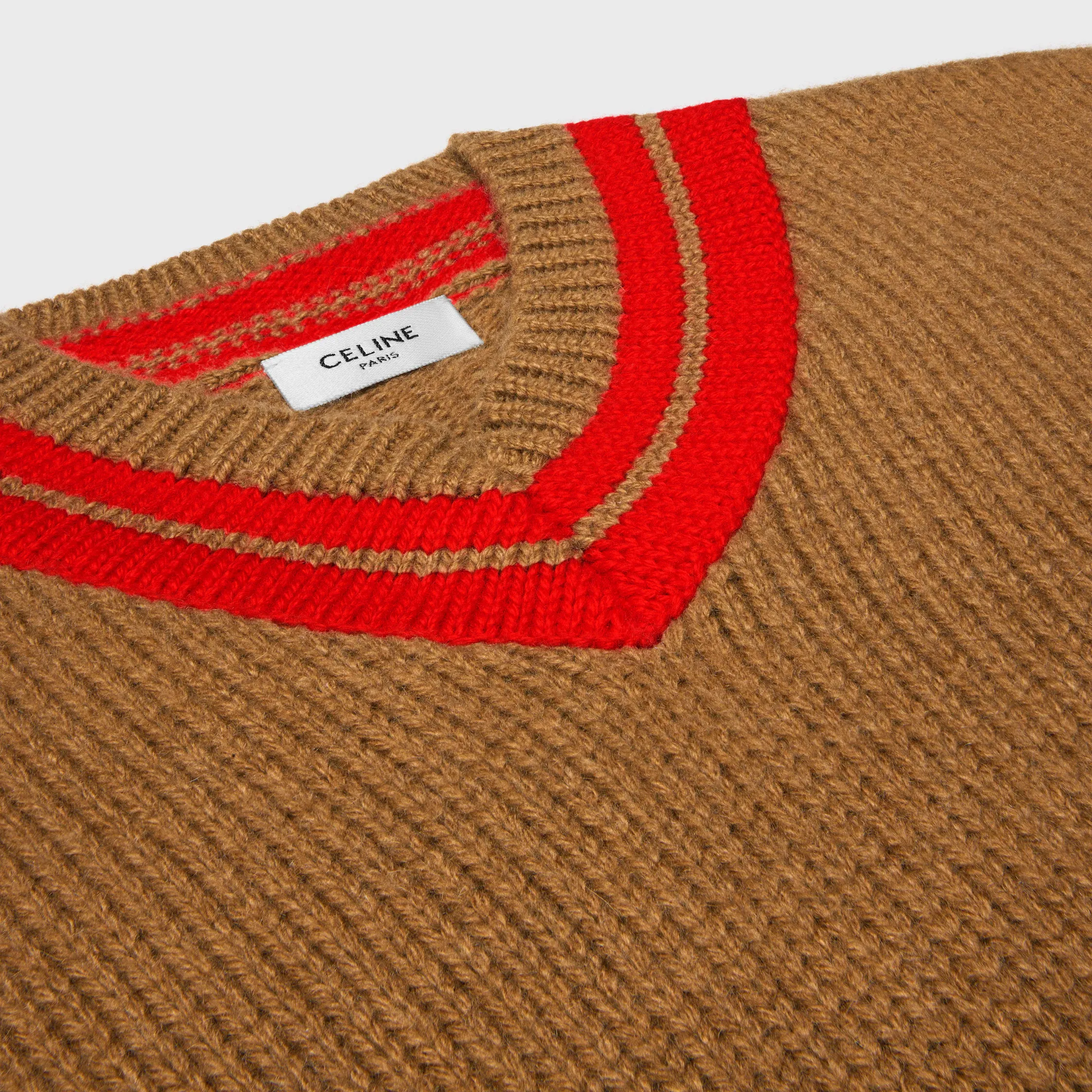 V-Ausschnitt-Pullover aus Kaschmir