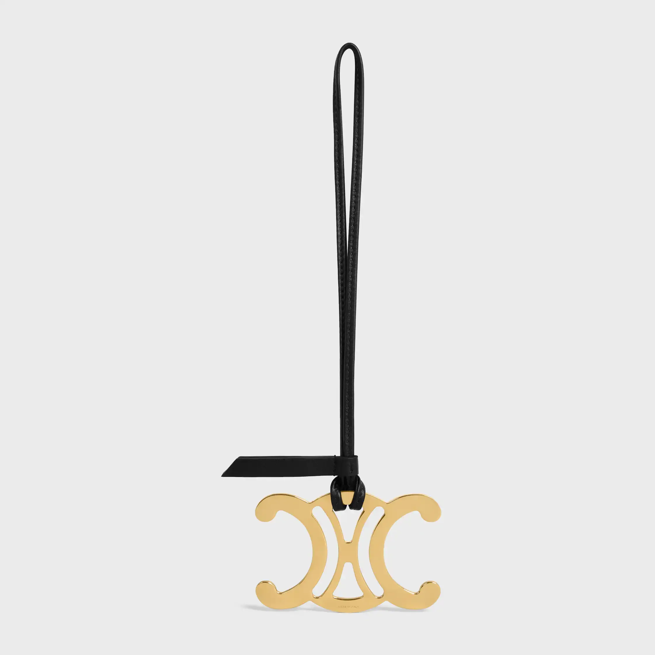 MAXI TRIOMPHE CHARM AUS METALL UND GLATTEN LAMMLEDER