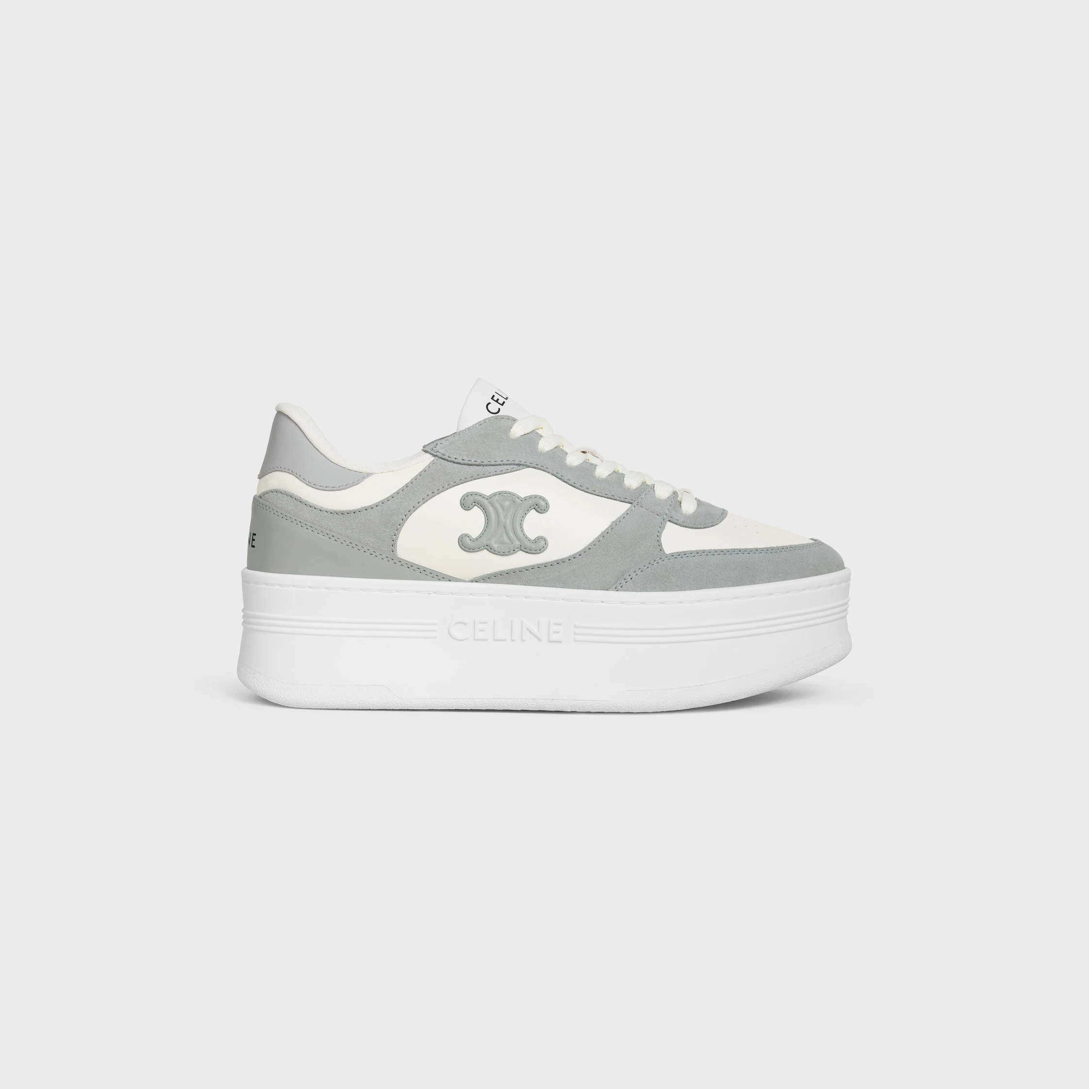 BLOCK-WEDGE-SNEAKER AUS KALBSLEDER UND SCHAFSLEDER