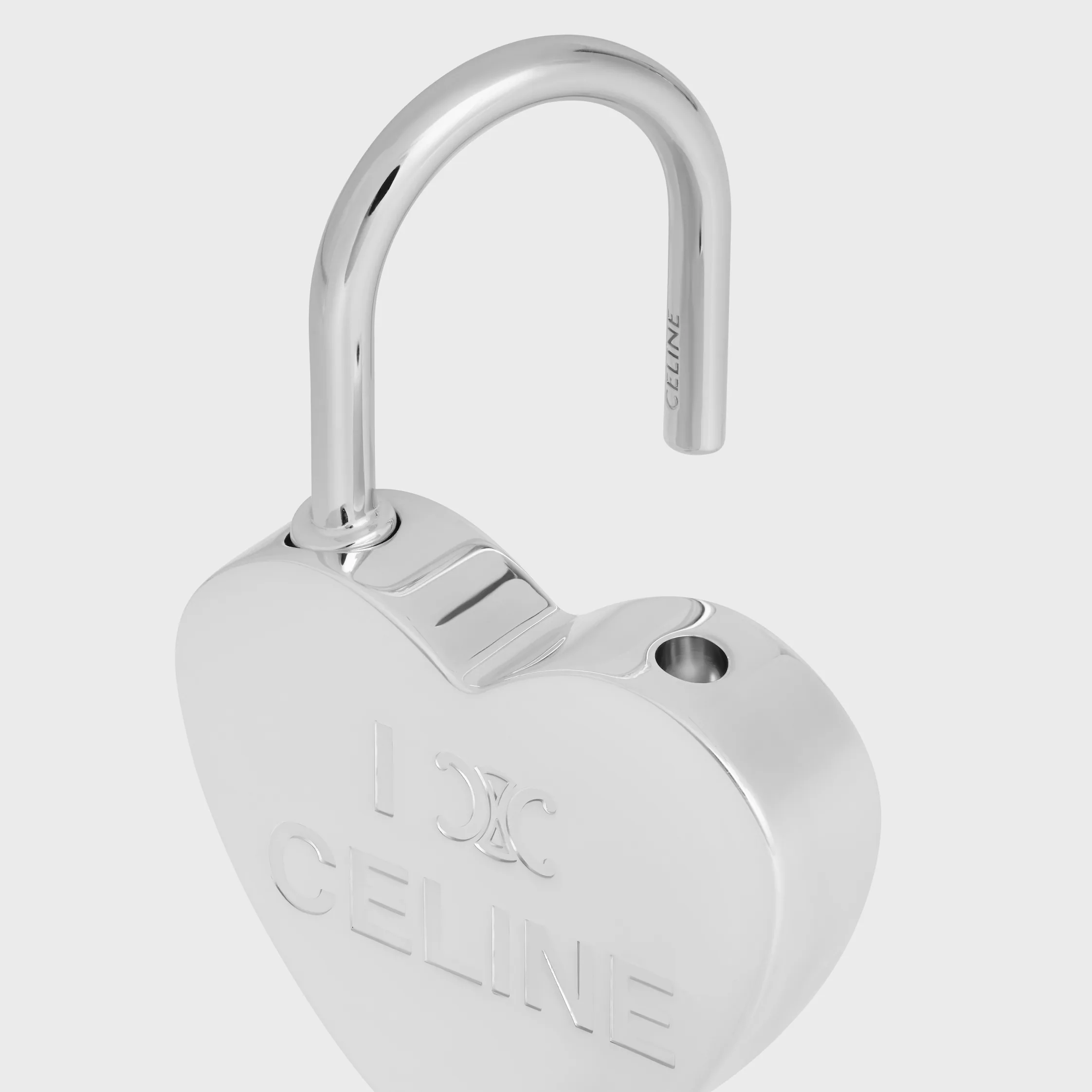 CHARMS HERZ SCHLOSS AUS BRONZE MIT RHODIUM-OBERFLÄCHE