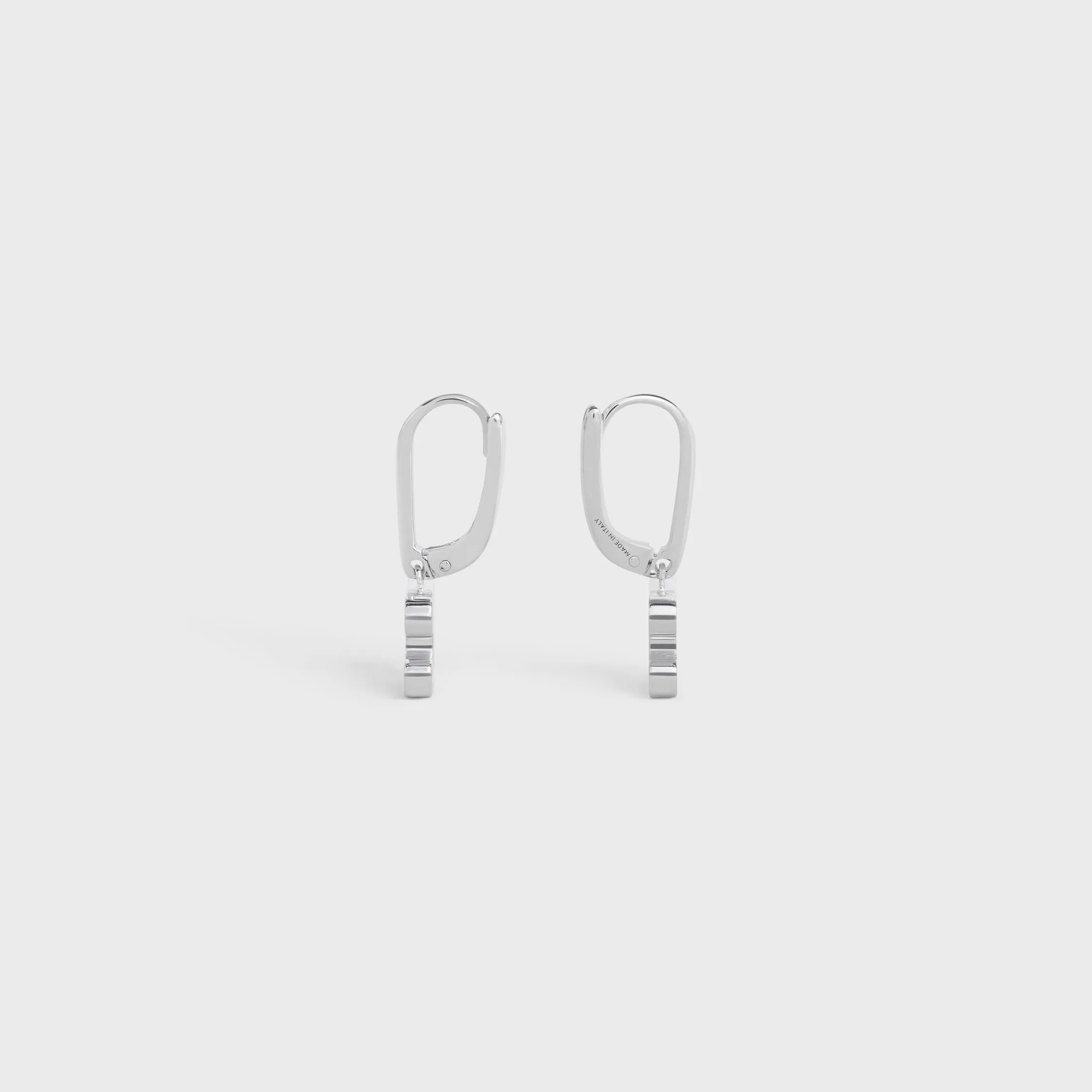 Triomphe Strass-Ohrstecker aus Messing mit Rhodium-Over und Kristallen