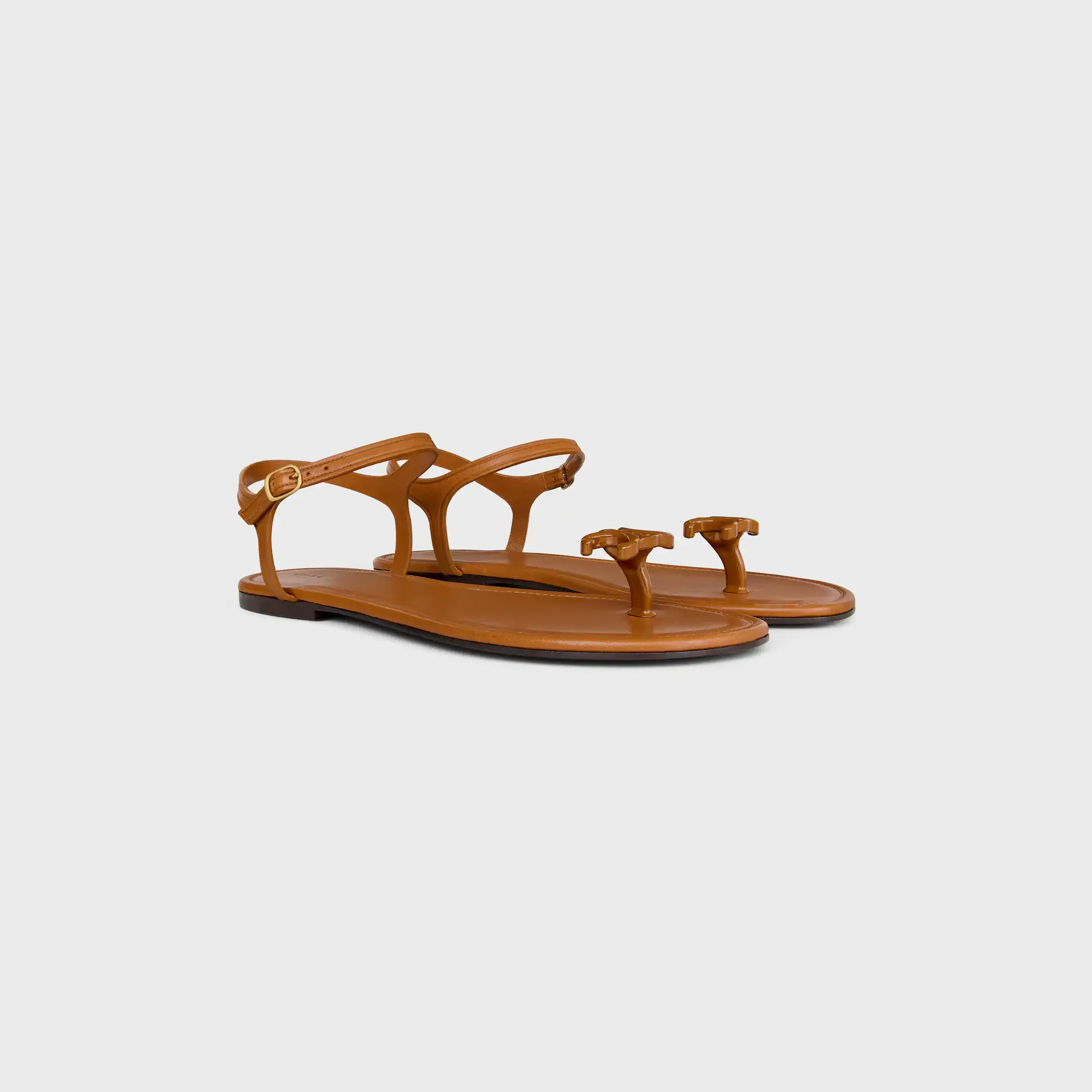 BAY - TRIOMPHE THONG SANDALE AUS WEICHEM KALBSLEDER