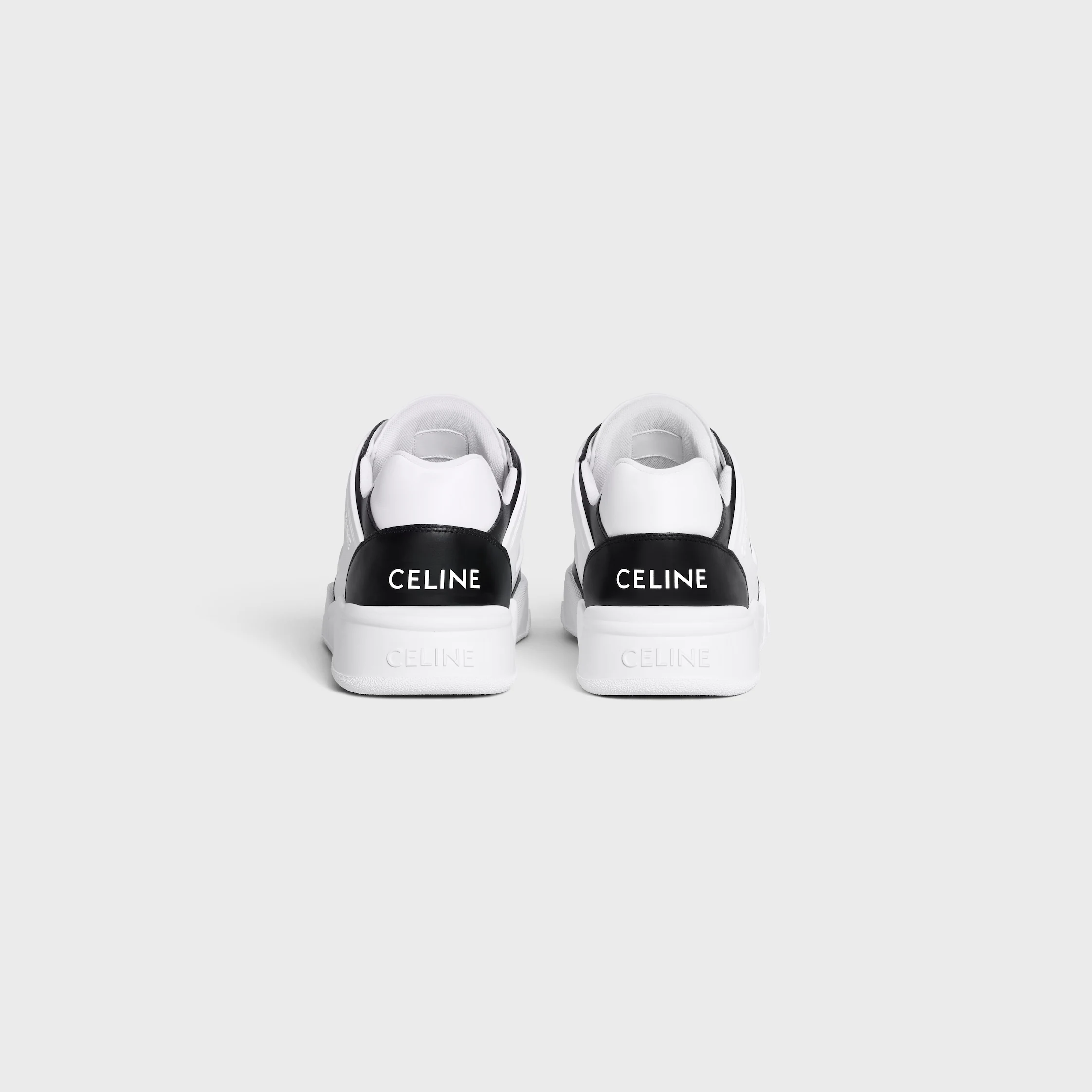 CELINE TRAINER CT-07 NIEDRIGE SCHUH MIT SCHLEIFEN IN KALBSLEDER