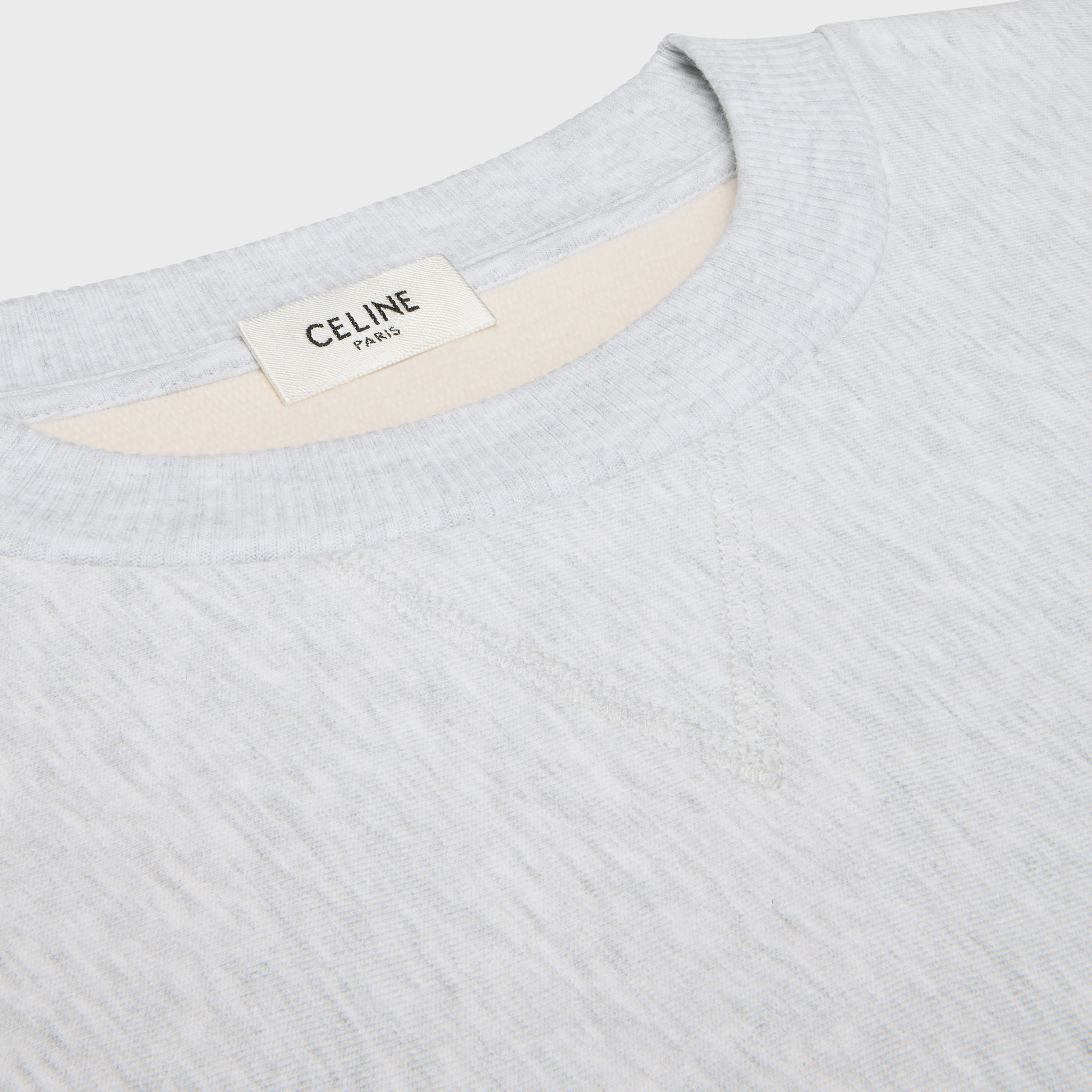 oversized Crewneck-Pullover aus Baumwollfleece