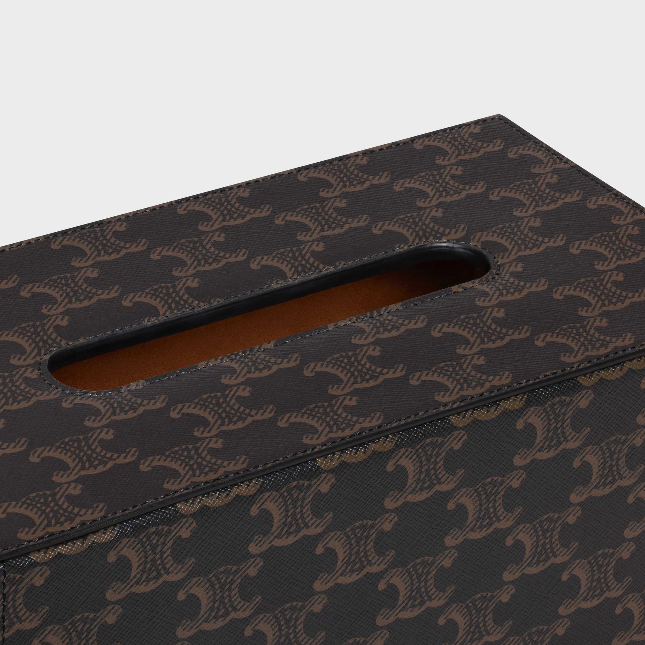 Rechteckige Taschentuchbox aus Triomphe Canvas