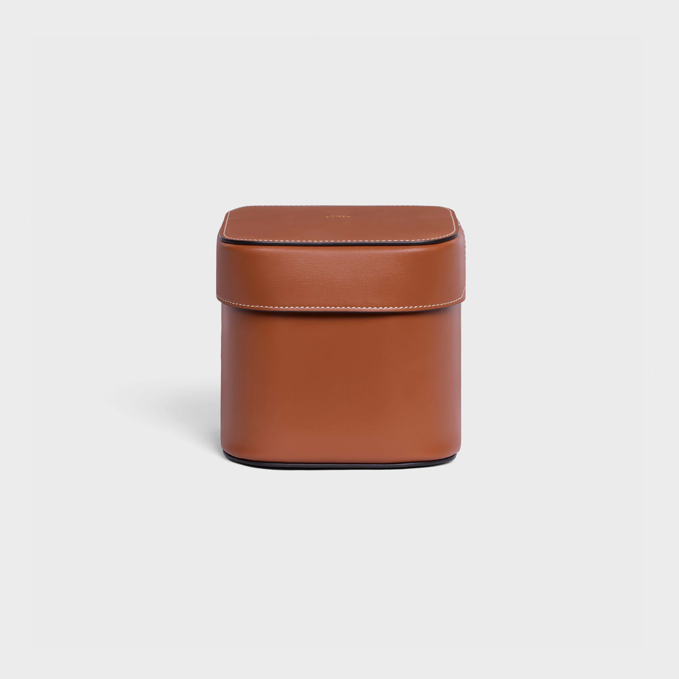 Medium Box aus glänzendem Kalbsleder