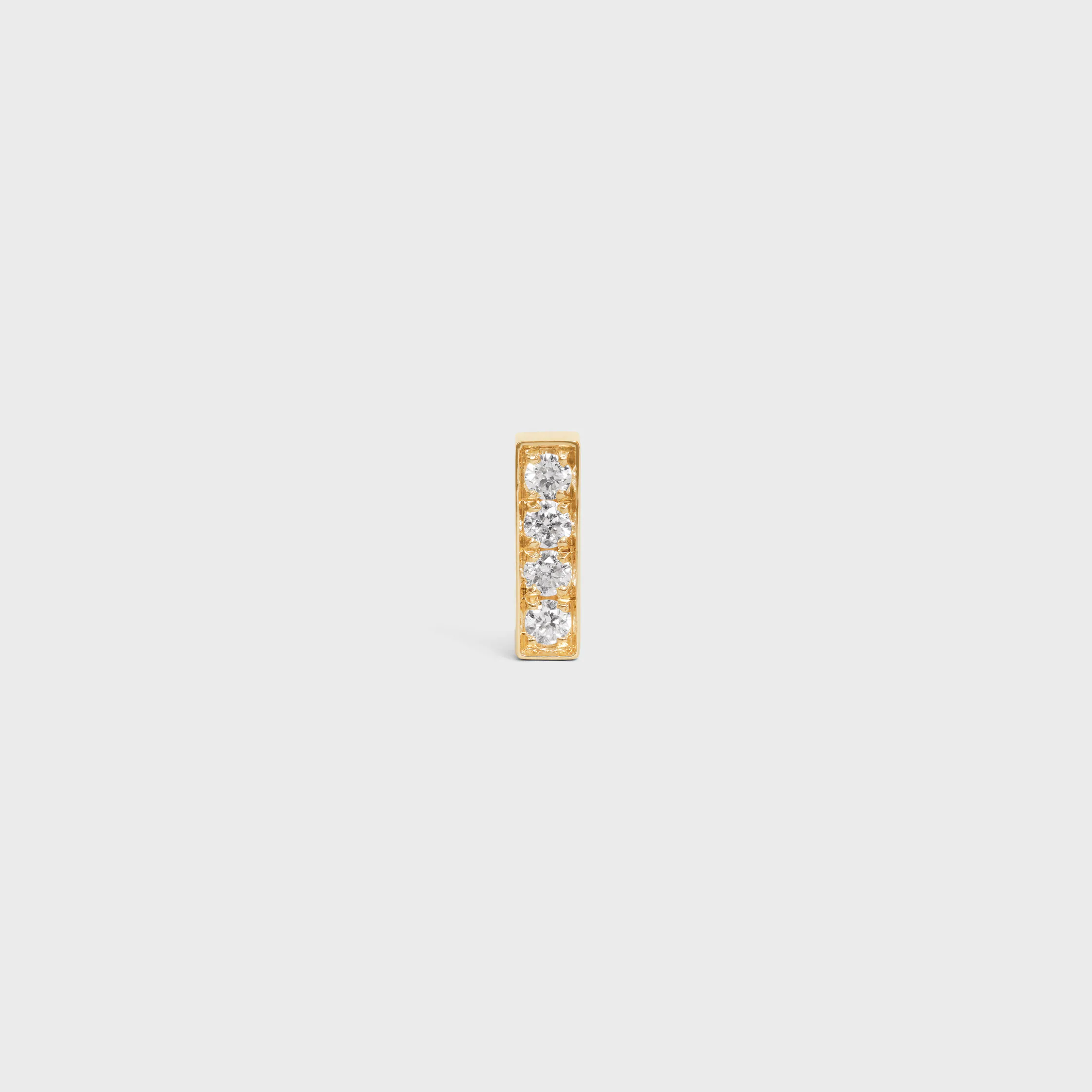 Celine Line Stecker in Gelbgold und Diamanten