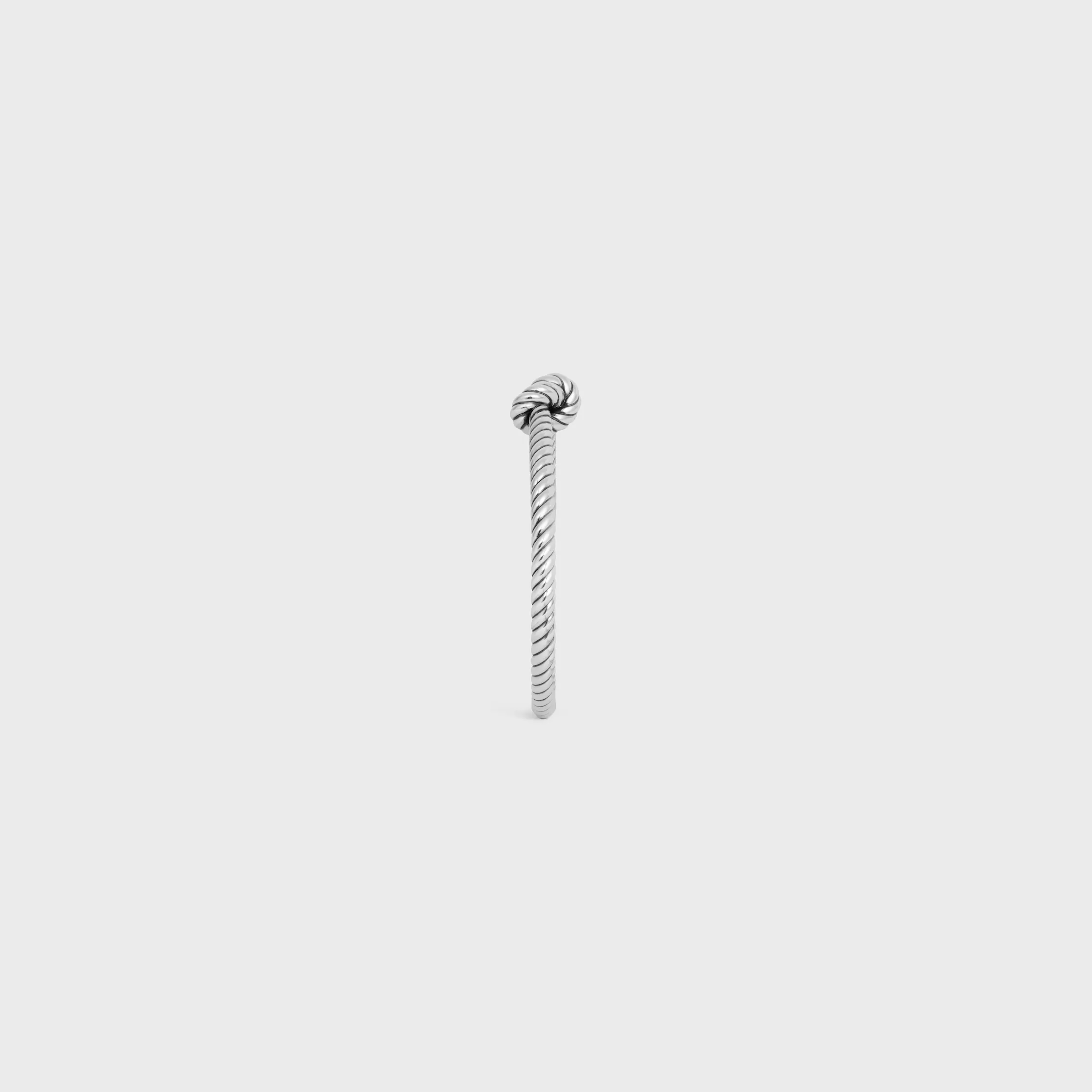 Knot-Cord-Muster-Handgelenkband aus Messing mit Rhodium-Overcoat