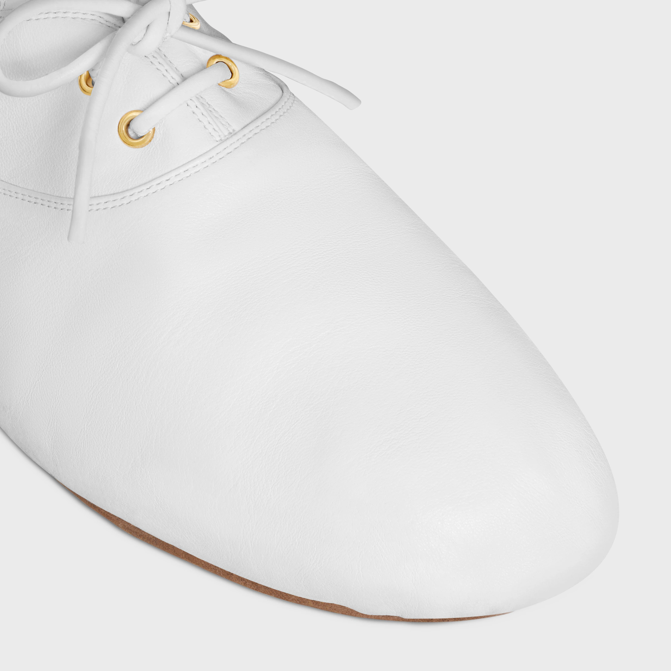 BALLET-SCHUHE MIT SCHLEIFEN IN LAMMLEDER