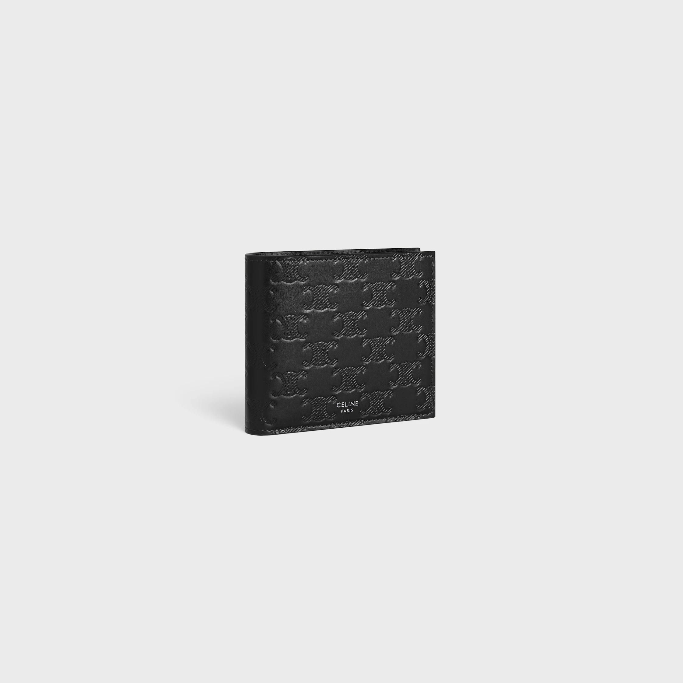 Bifold-Brieftasche aus Kalbsleder mit aufgedrücktem Triomphe-Motiv