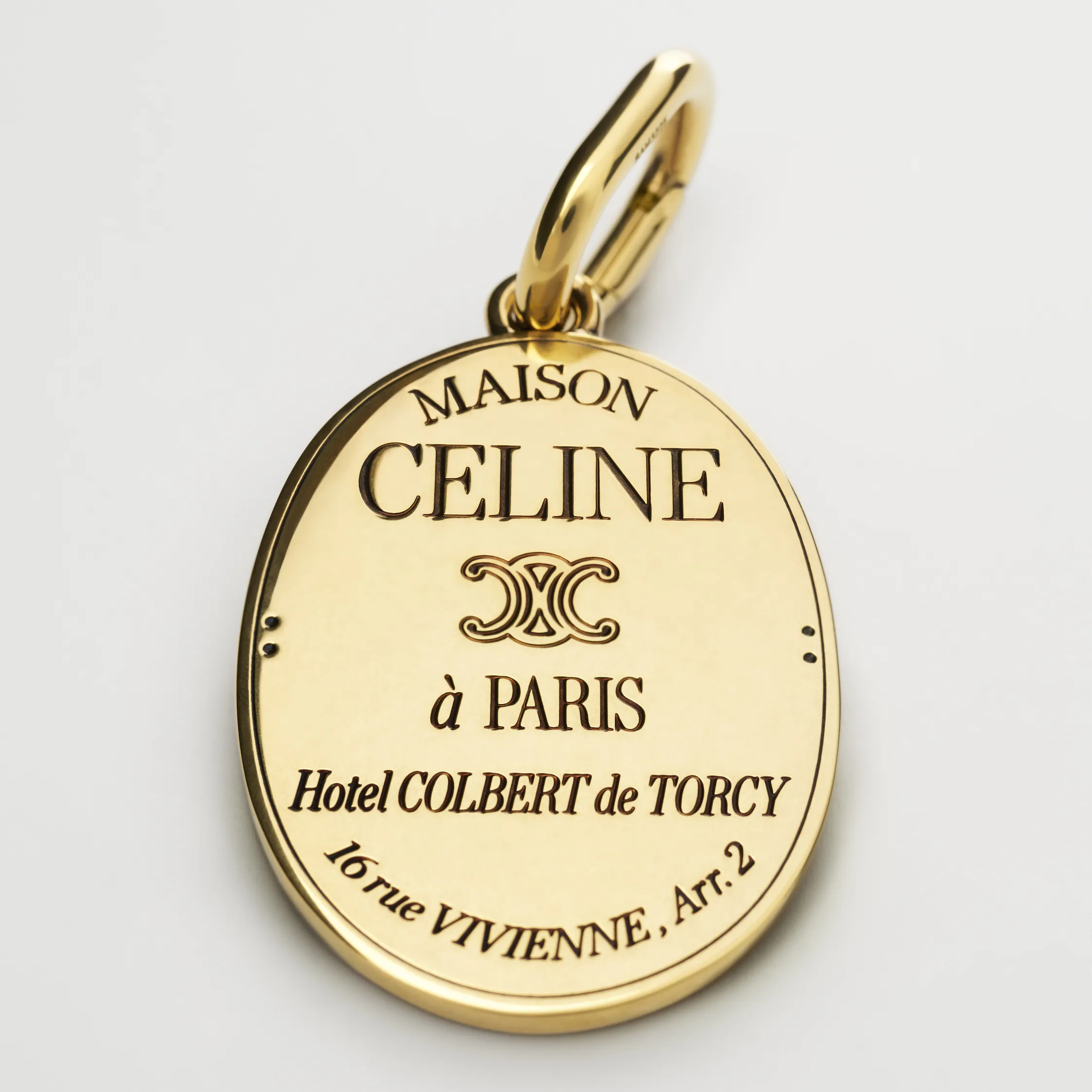 CHARMS MAISON CELINE MEDAILLE AUS BRONZE MIT GOLDFINISH