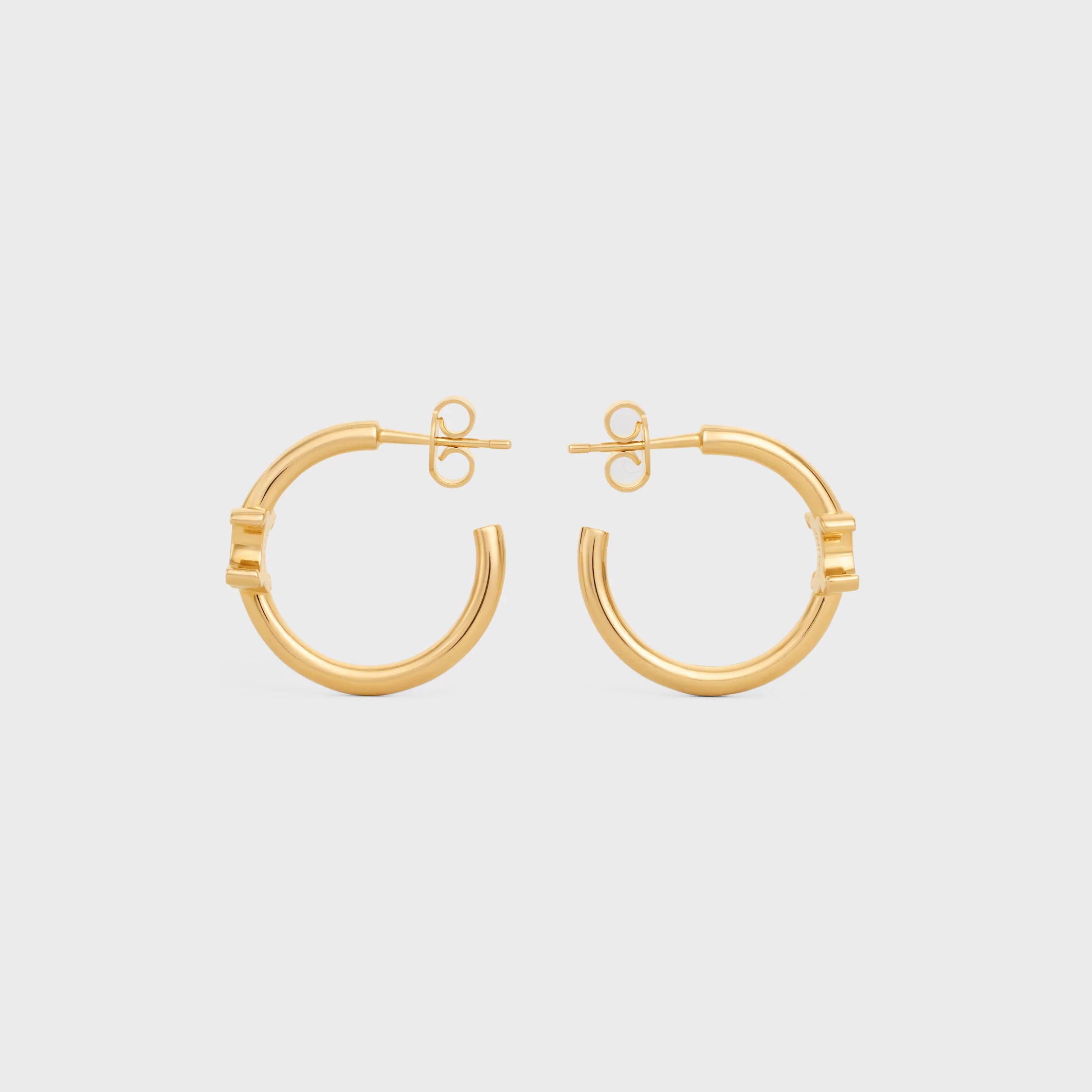 Triomphe-Ohrhänger aus Messing mit Goldfinish