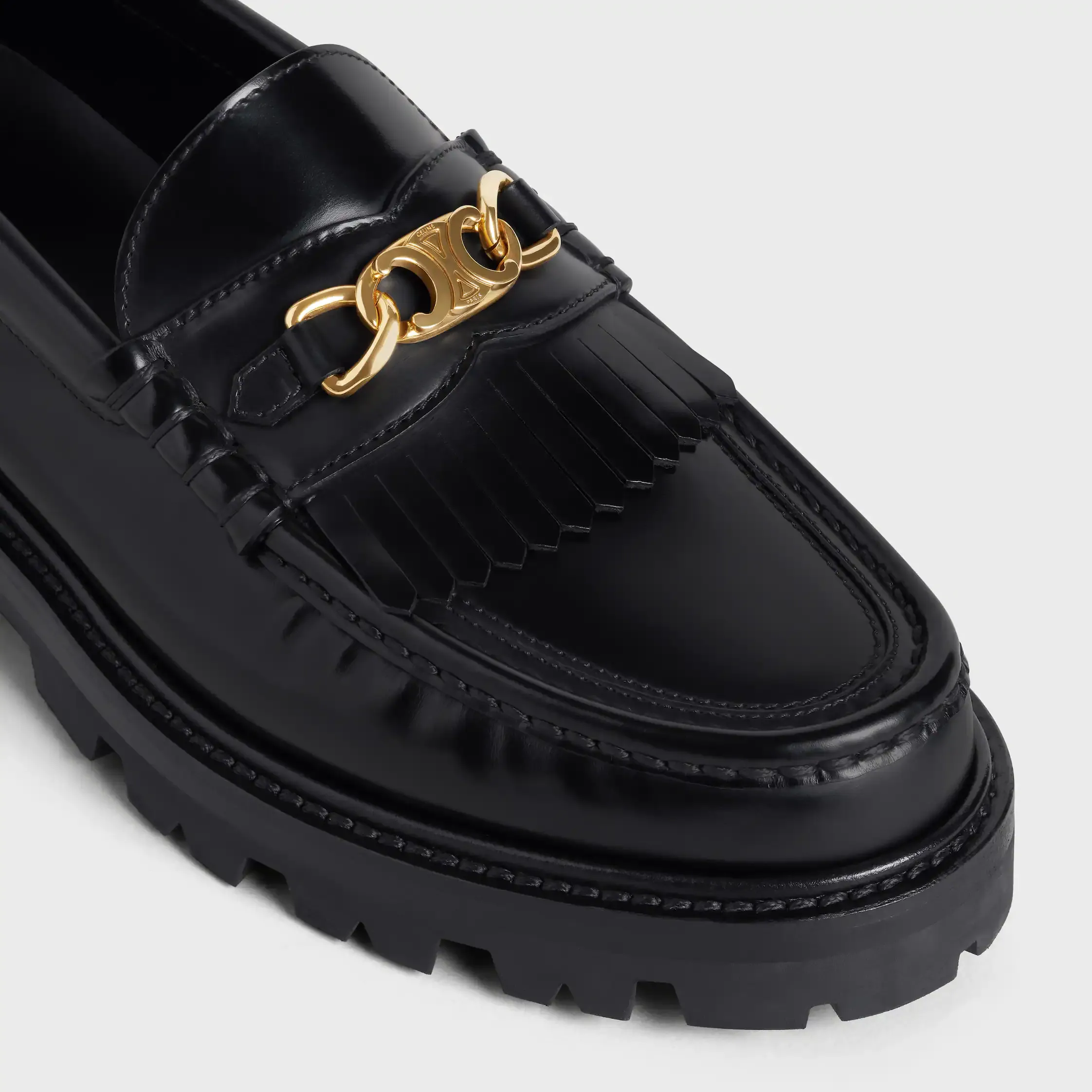 MARGARET LOAFER MIT TRIOMPHE IN POLIERTER KUHLEDER