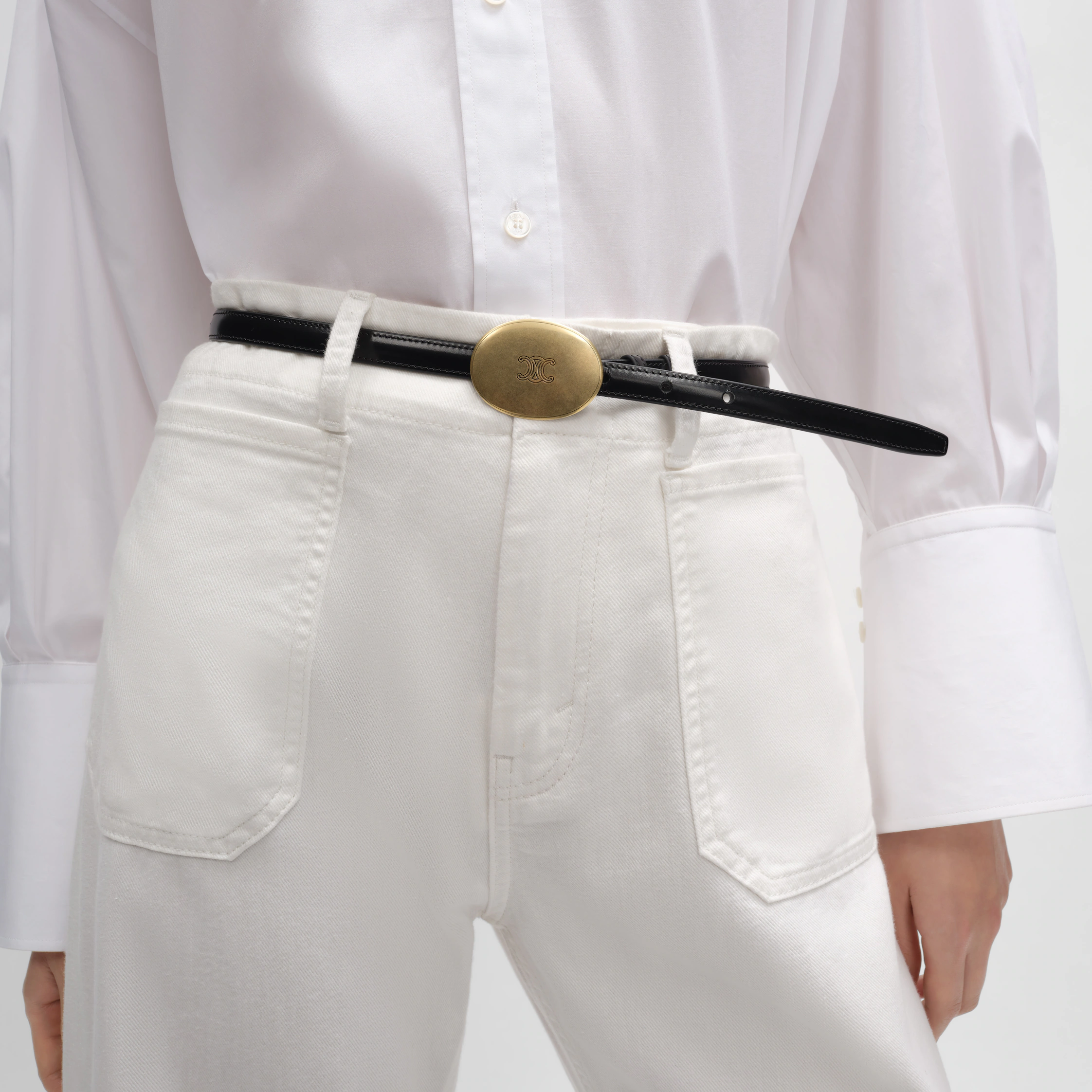 Dünner Gürtel aus 13 mm Leder Taurillon