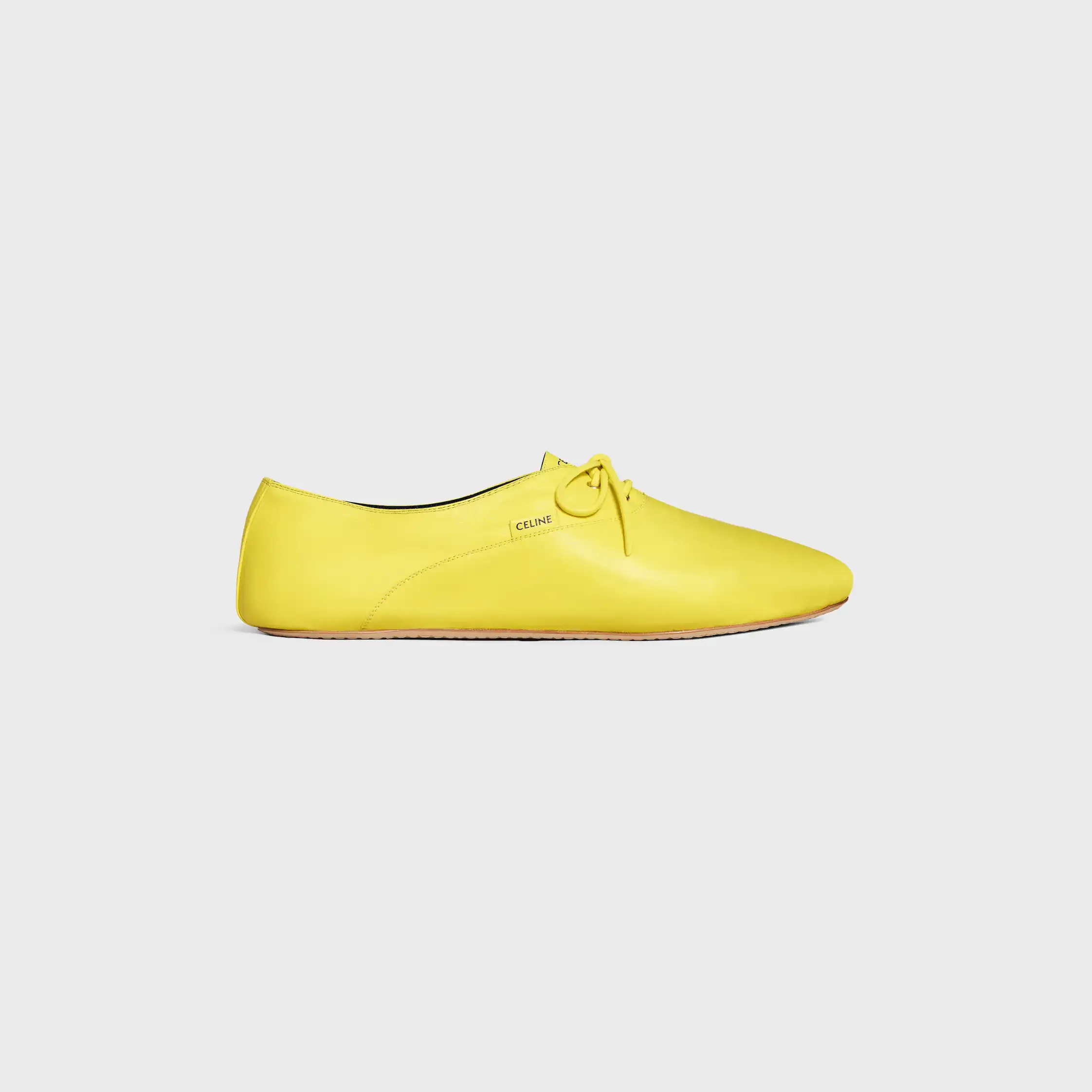 BALLET-SCHUHE MIT SCHLEIFEN IN LAMMLEDER