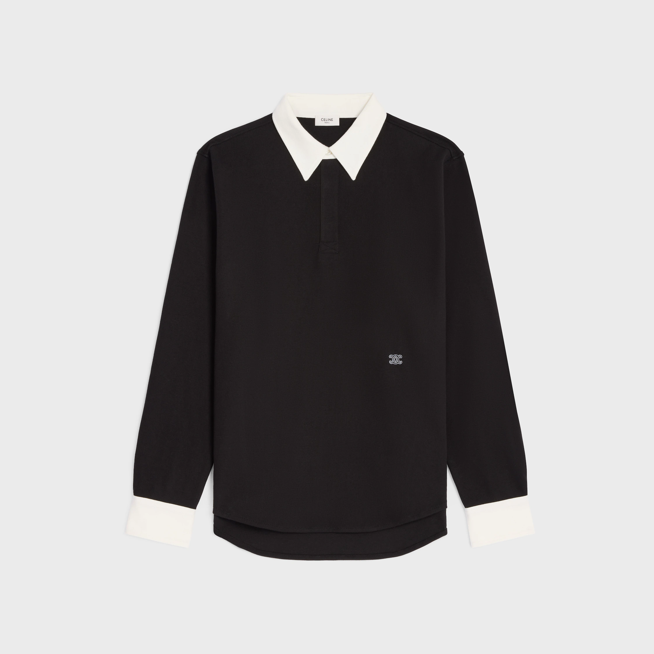 POLO-SHIRT AUS RIPPENDEM BAUMWOLLJERSEY