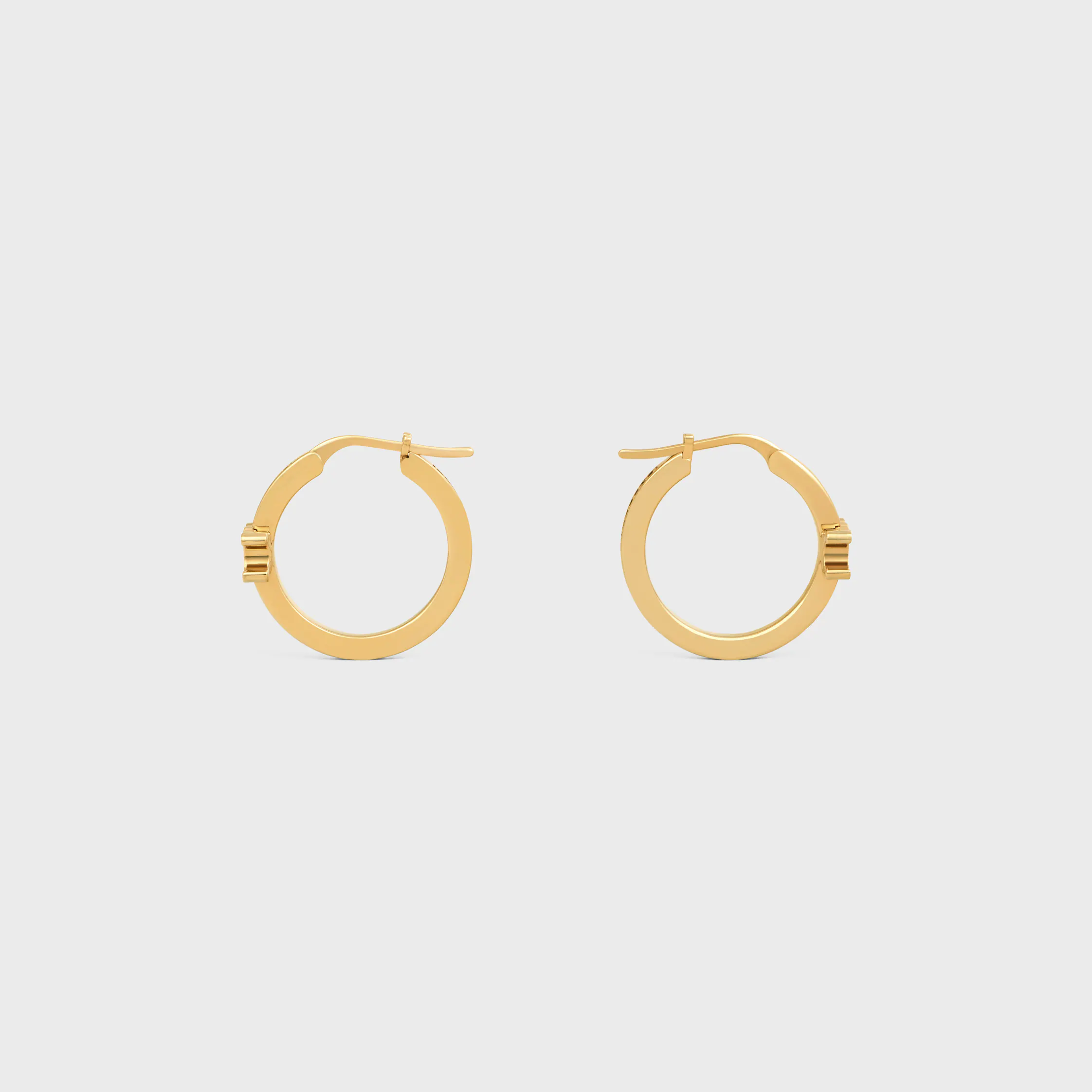 Triomphe Sparkle-Ohrhänger mit Strass und Messing mit Goldfinish
