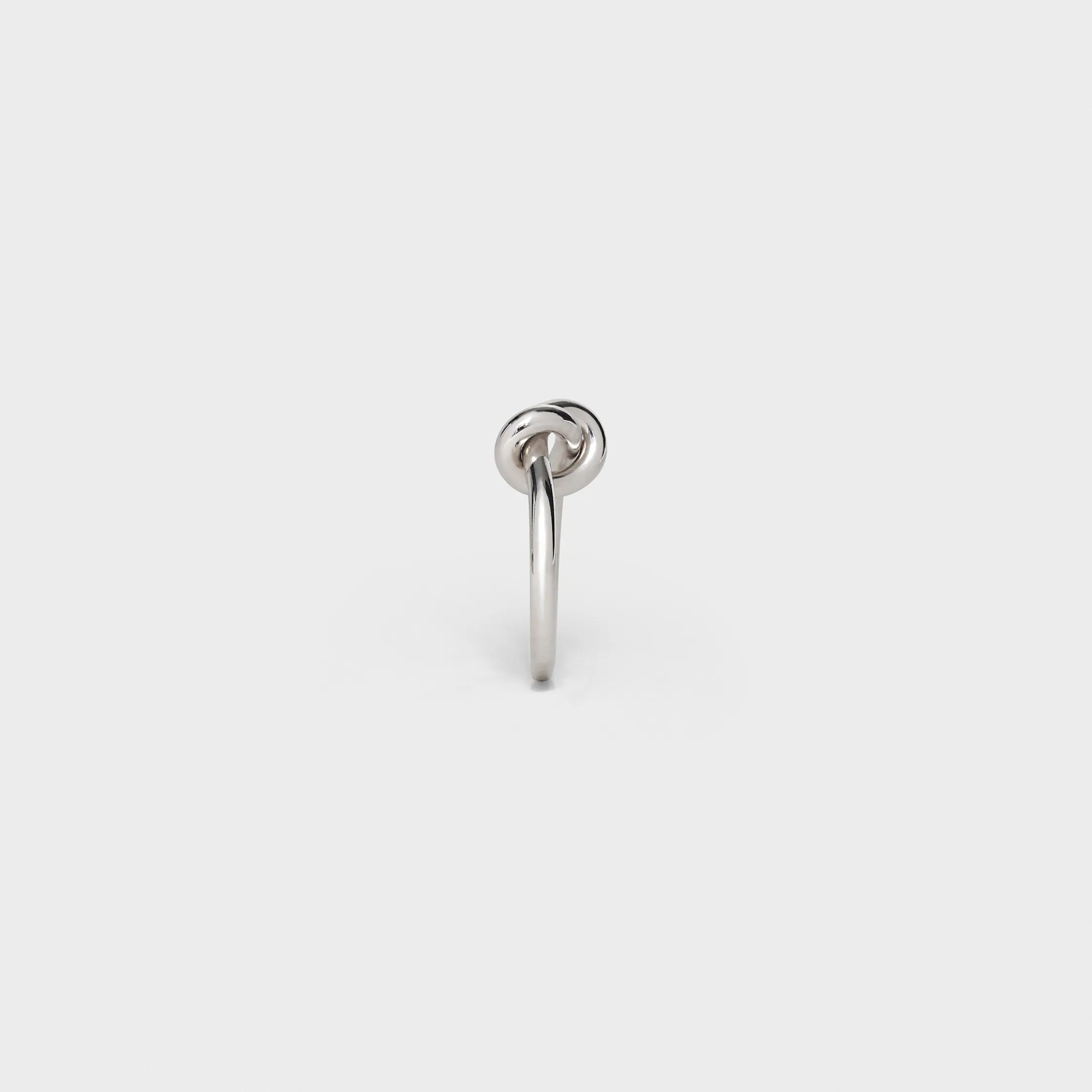 Knot-Ring aus Messing mit Rhodium-Oberfläche