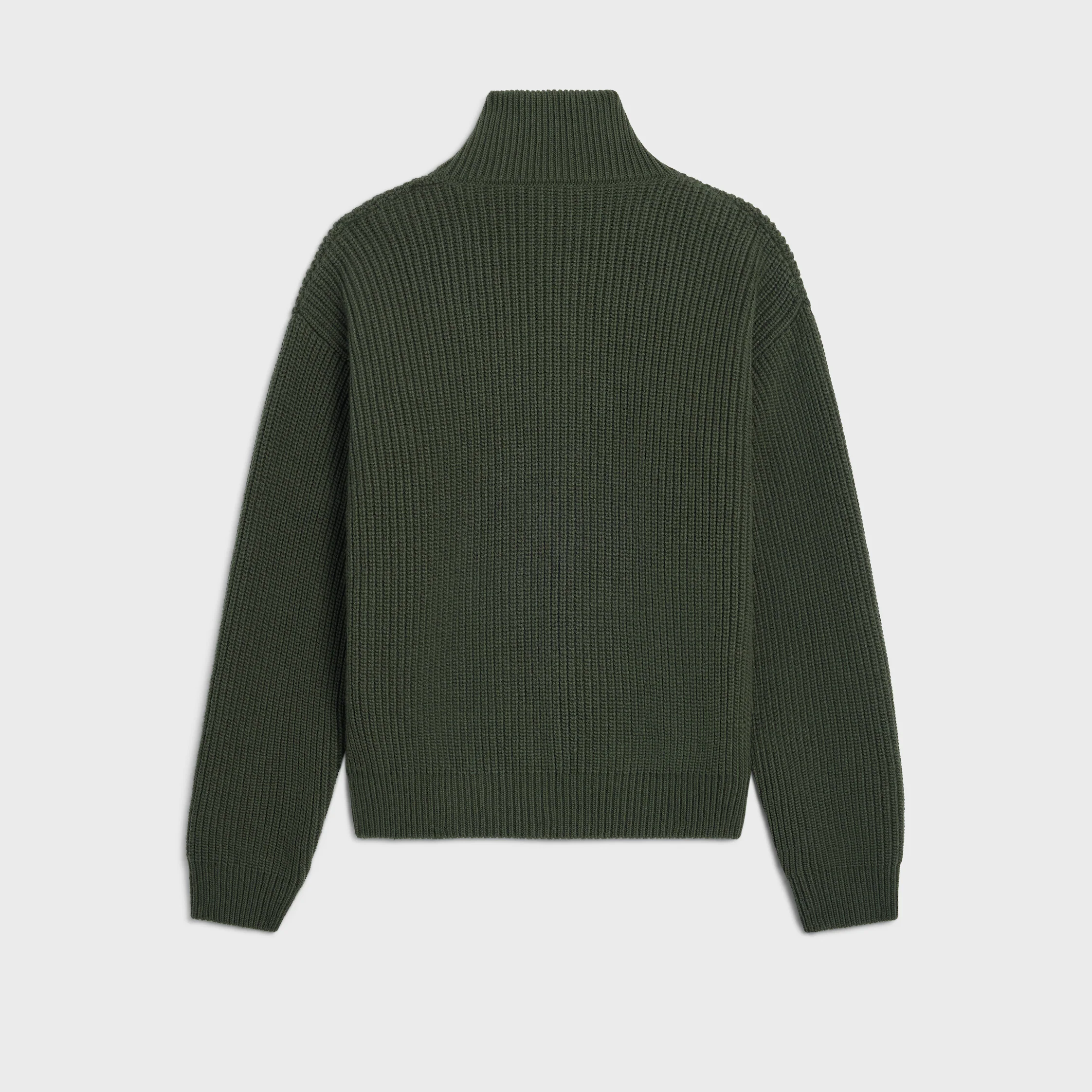 Trucker-Pullover aus gestrickter Wolle