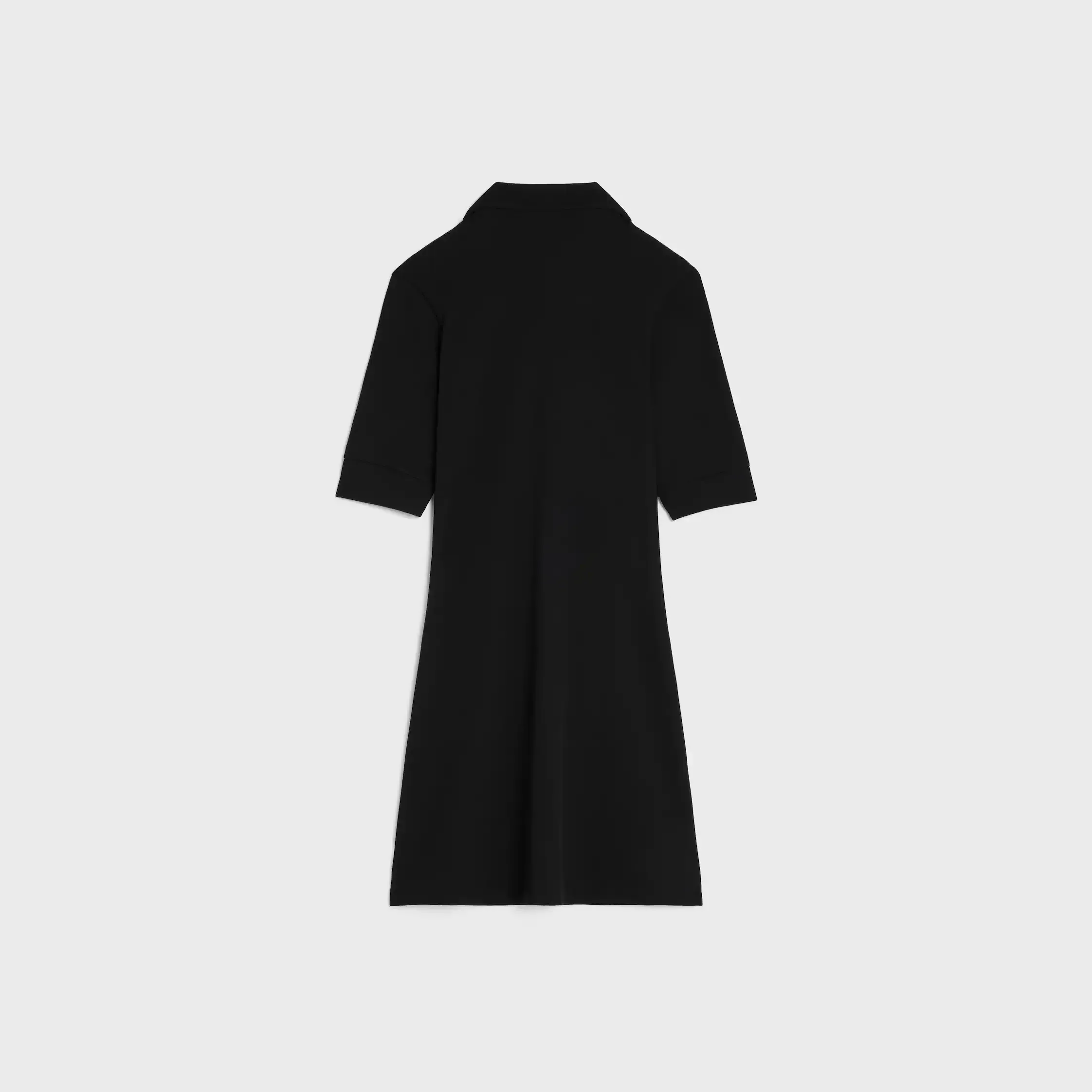 Polo-Kleid IN Rippstoff aus Baumwolle