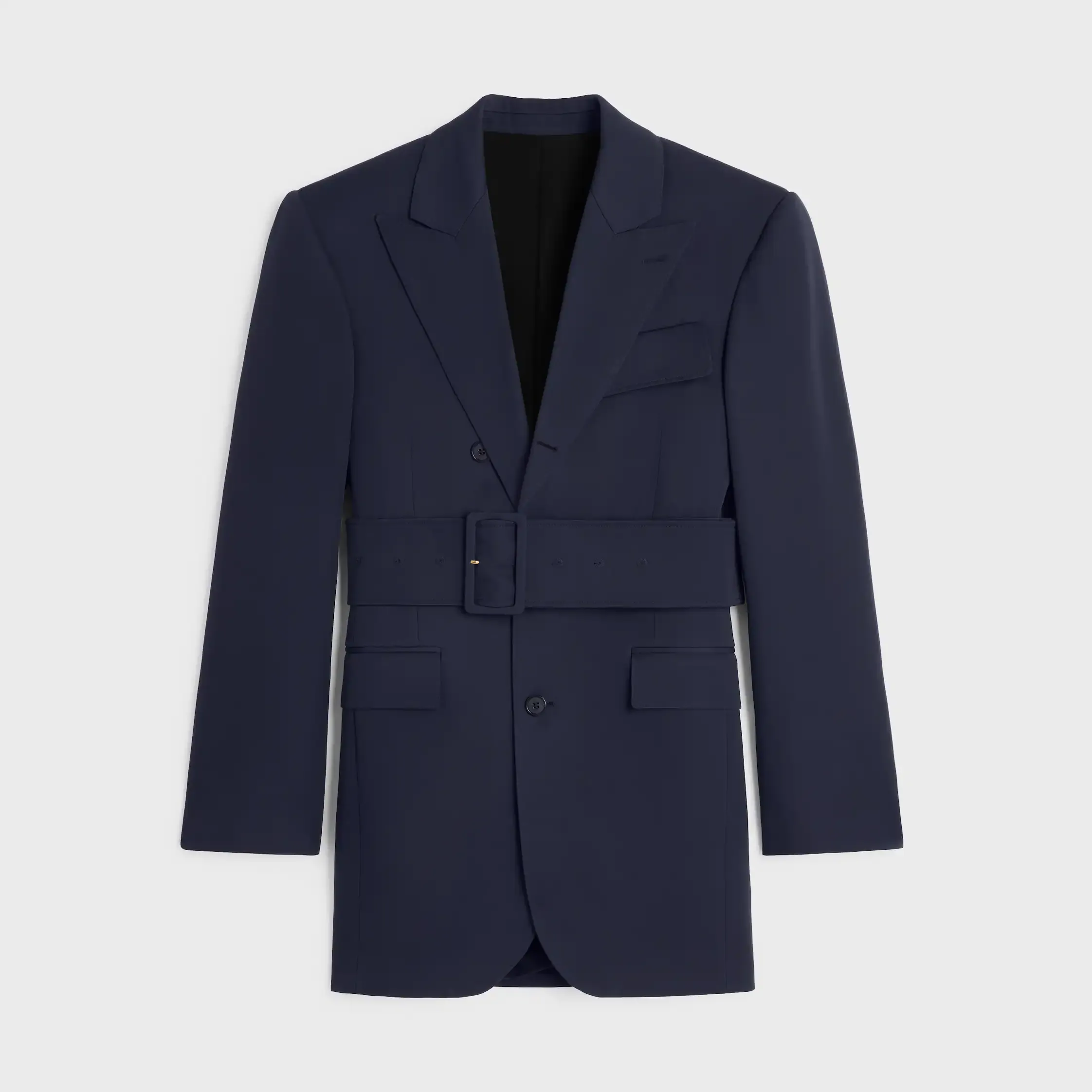 Colonne-Jacke IN GRAIN DE POUDRE WOLLE
