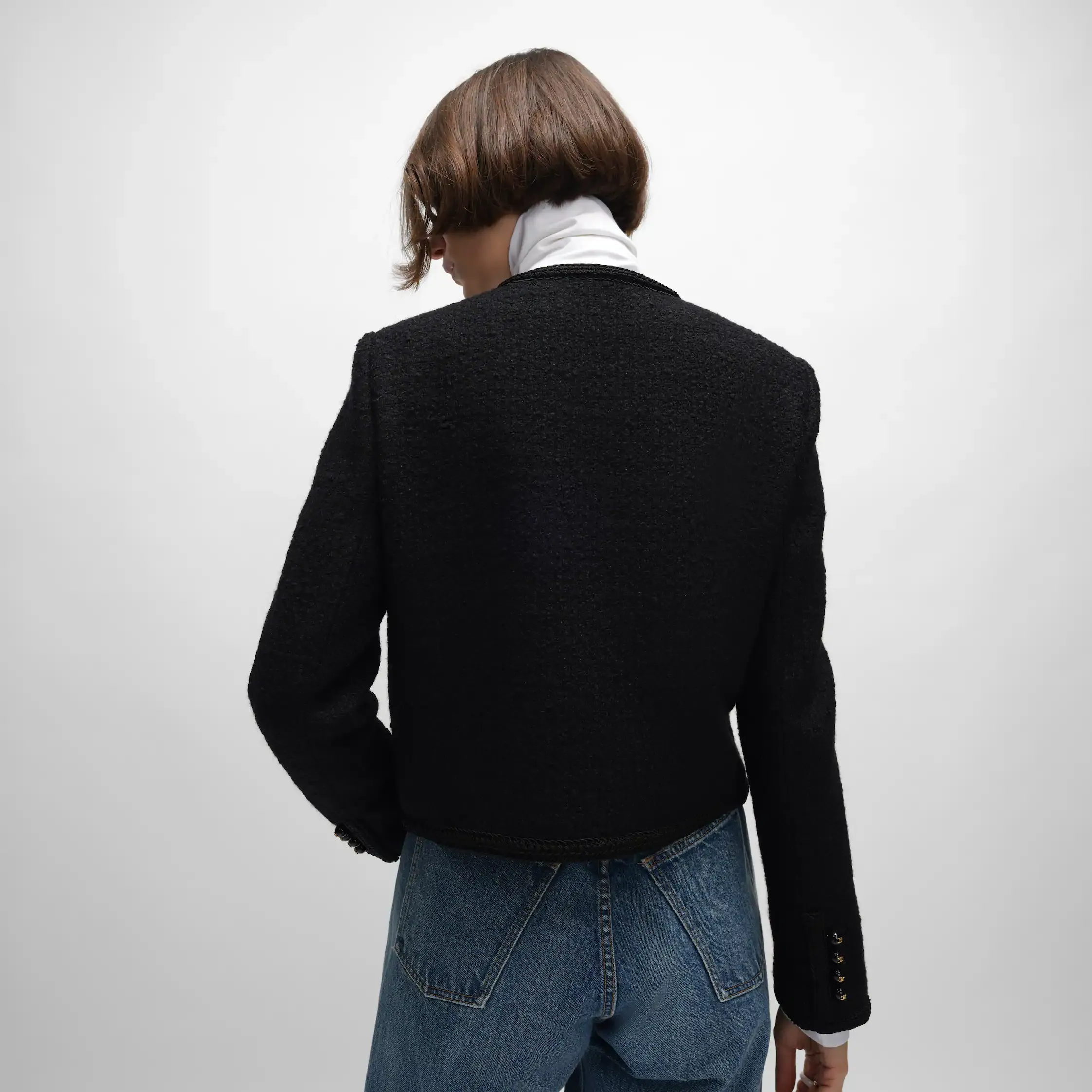 Chasseur-Jacke aus Nattewolle