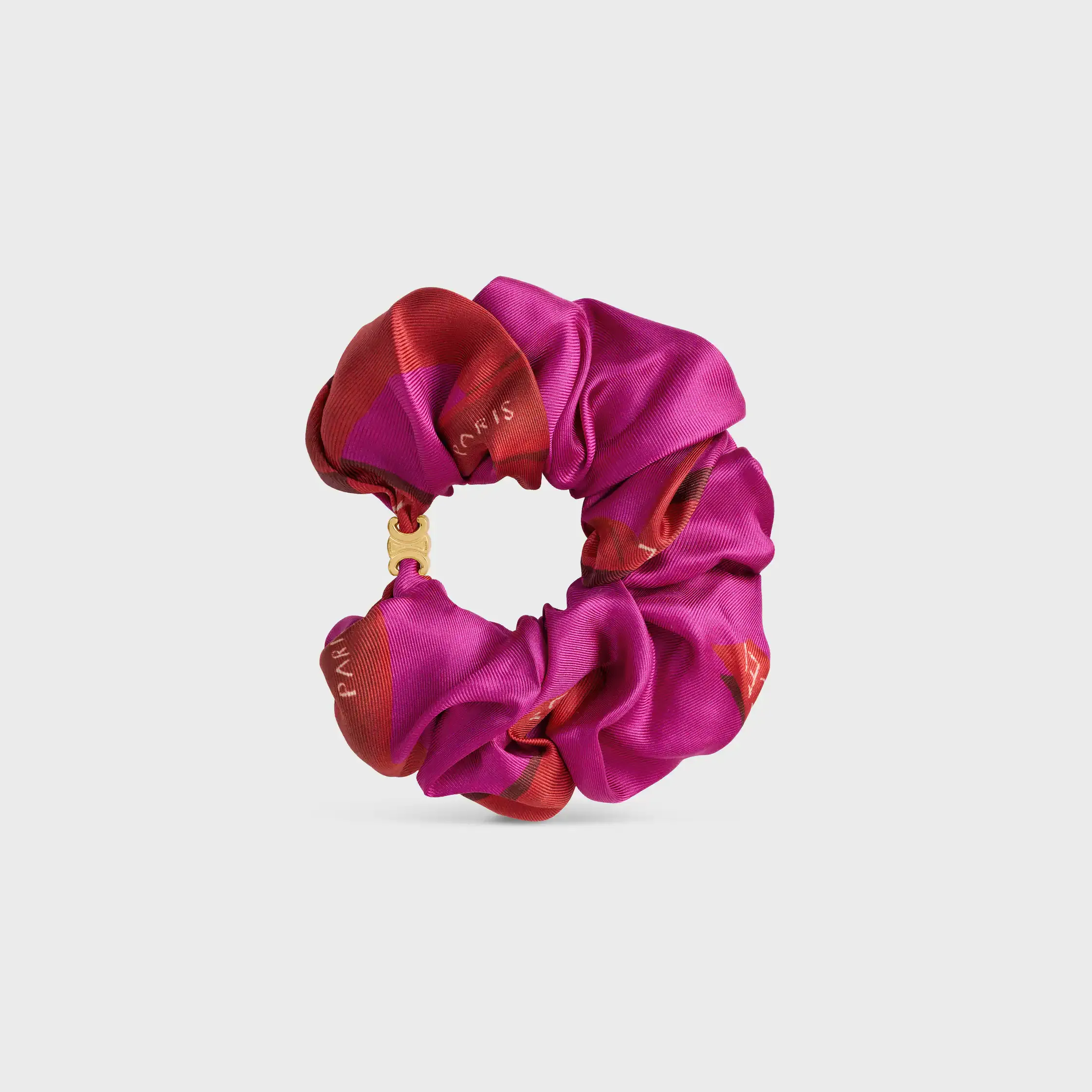 Celine gewebte Bänder Gummiband aus Seide und Messing mit Goldfinish