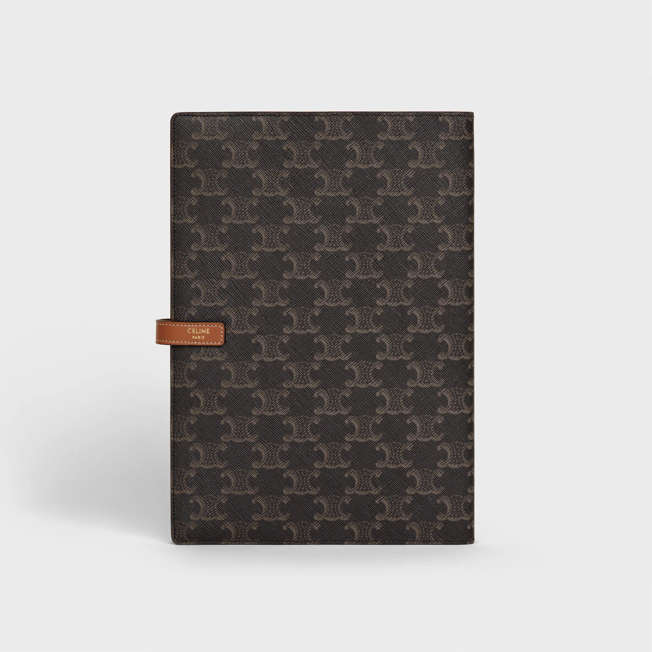 Großes Notizbuch-Case aus Triomphe-Canvas und Kalbsleder