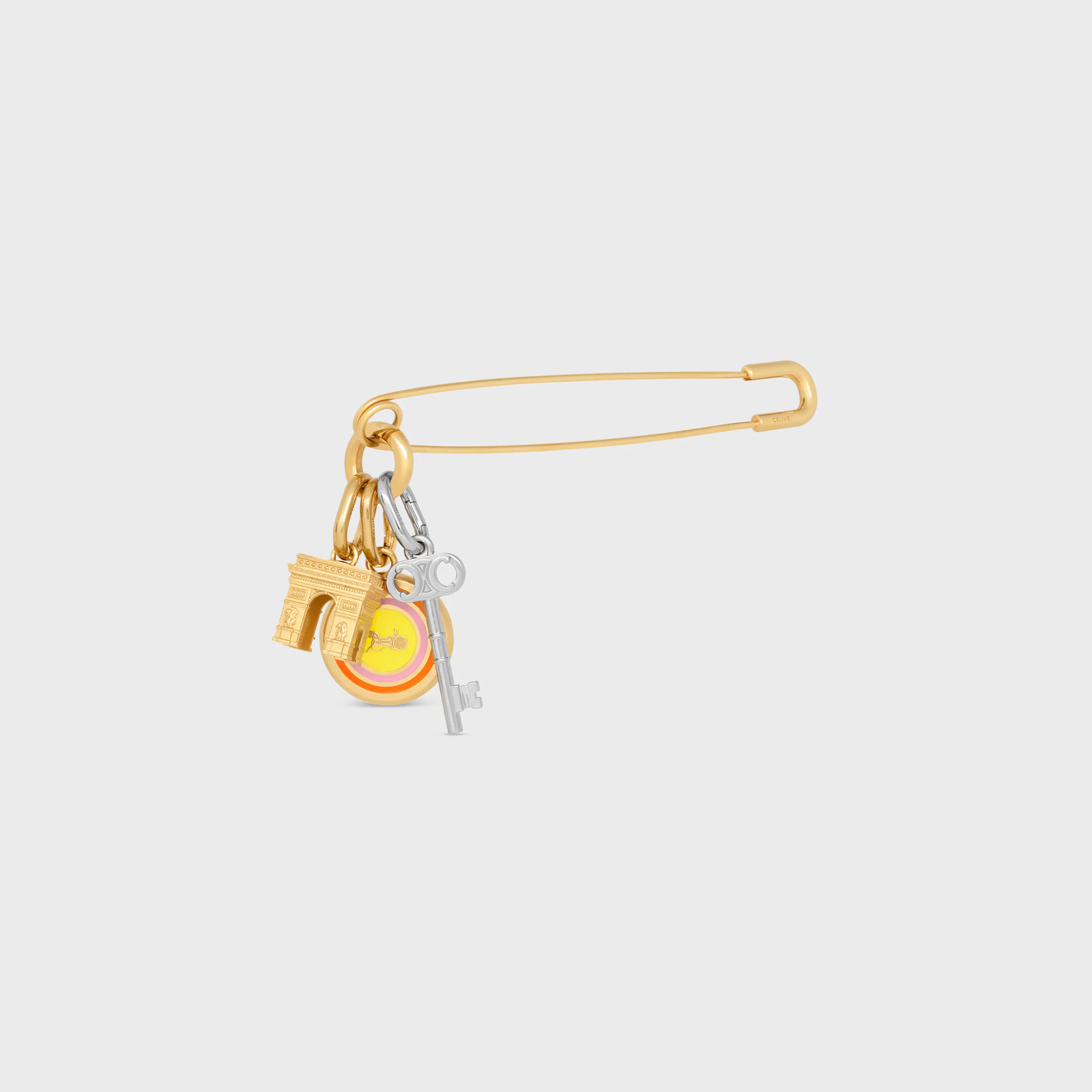 CHARMS-ANSTECKNIEDER MIT BRENNER AUS BRONZE MIT GOLDFINISH