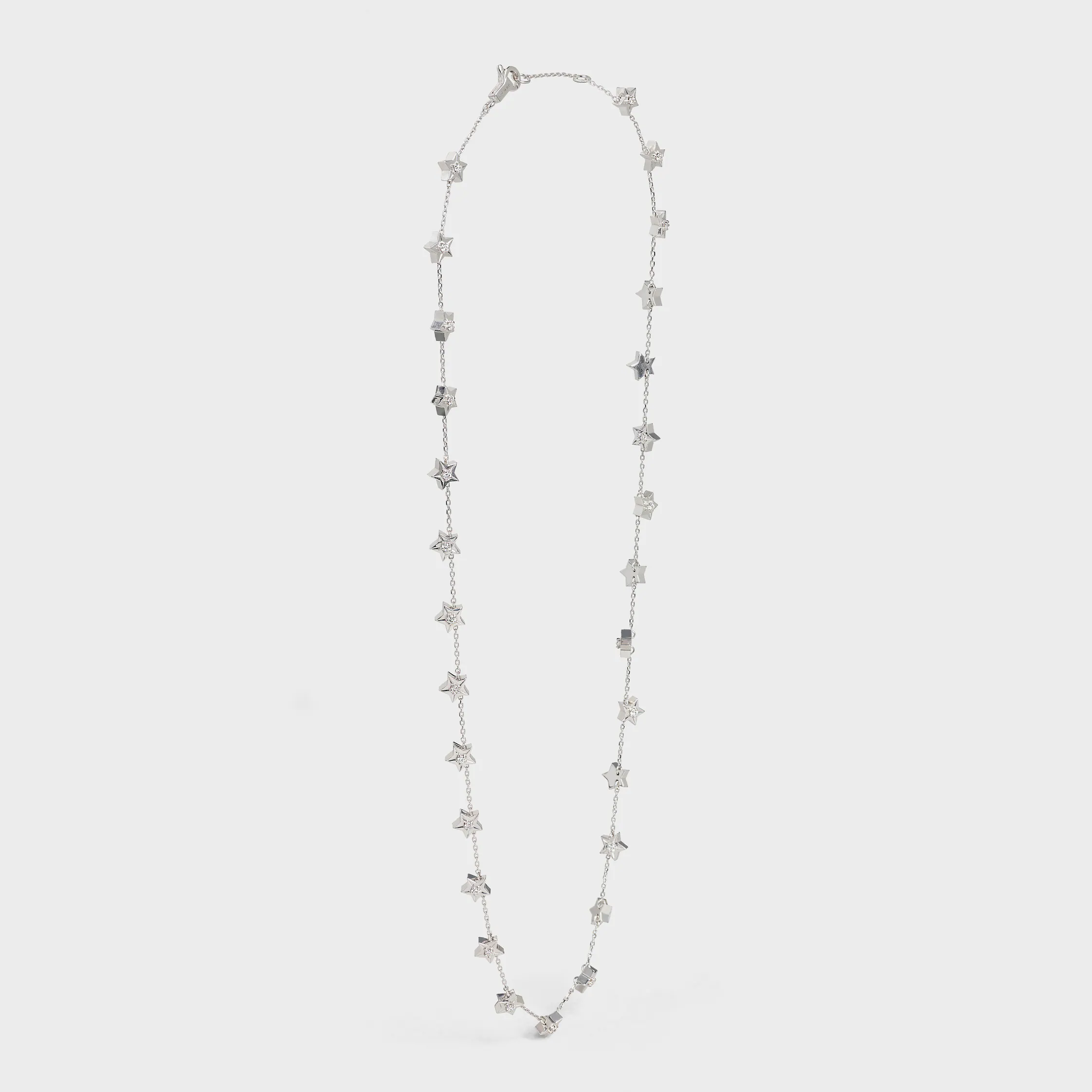 Etoile Celine Halskette mit mehreren Sternen in Weißgold und Diamanten