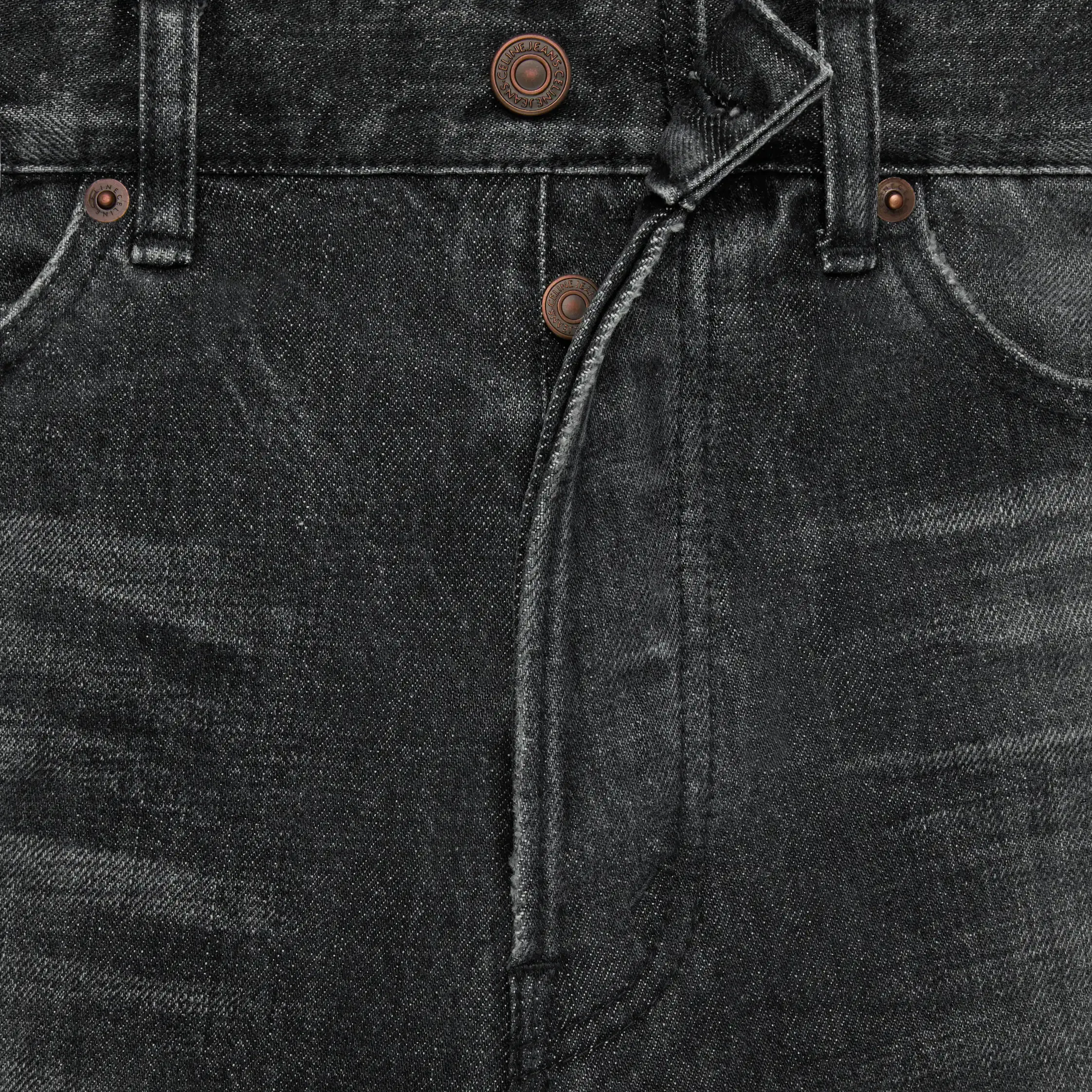 Wesley-Jeans in Black Ice Rinse Wash Denim