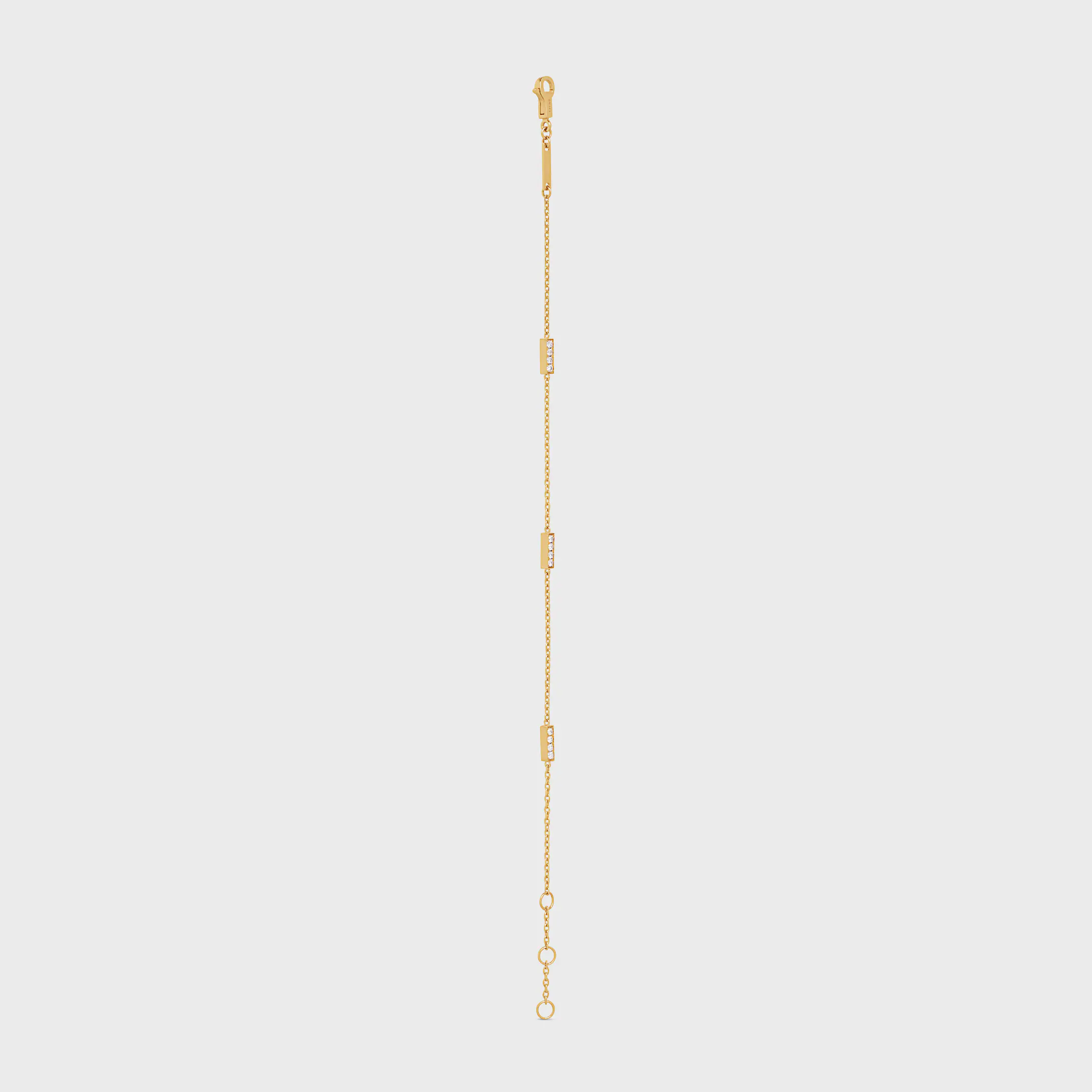 Celine Line Dreifach-Armband aus Gelbgold und Diamanten