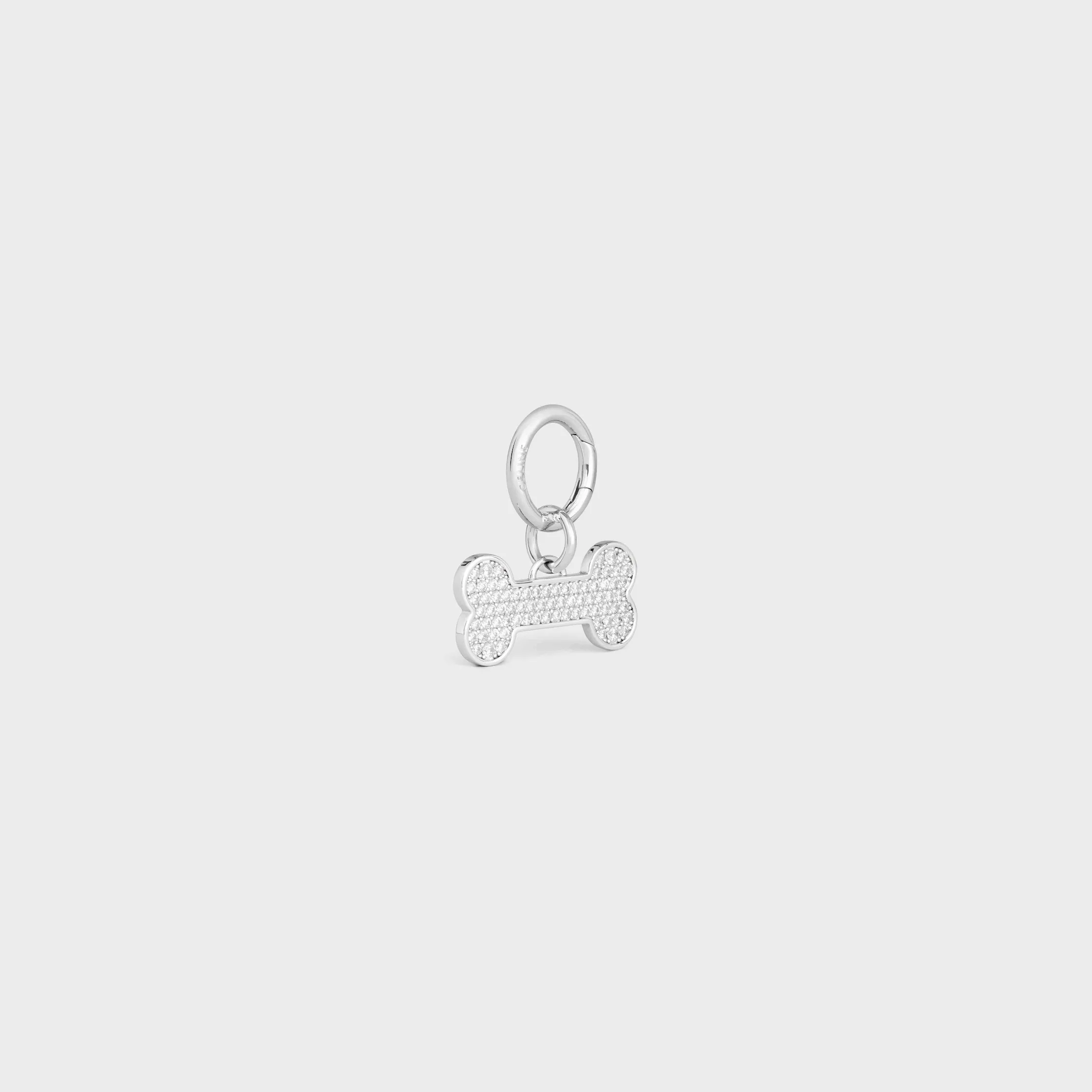 Knochen-Strass-Hundehalsband aus Messing