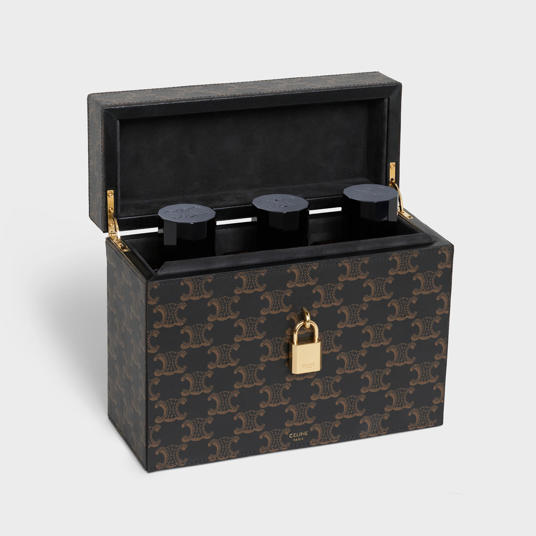 Case 3 Parfums 200 ml aus Triomphe-Tuch und Naturkalbsleder