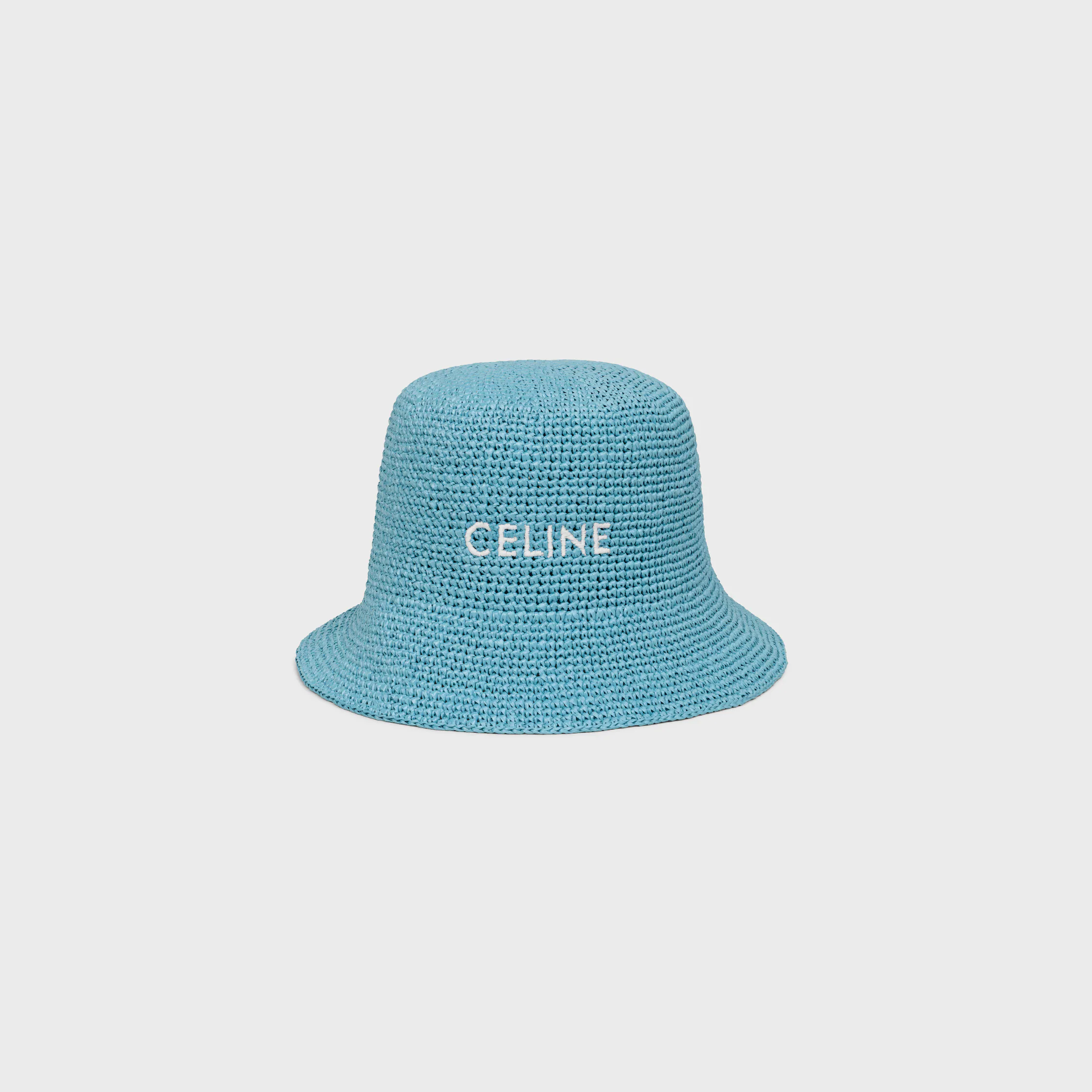 Buckethut aus Raffia