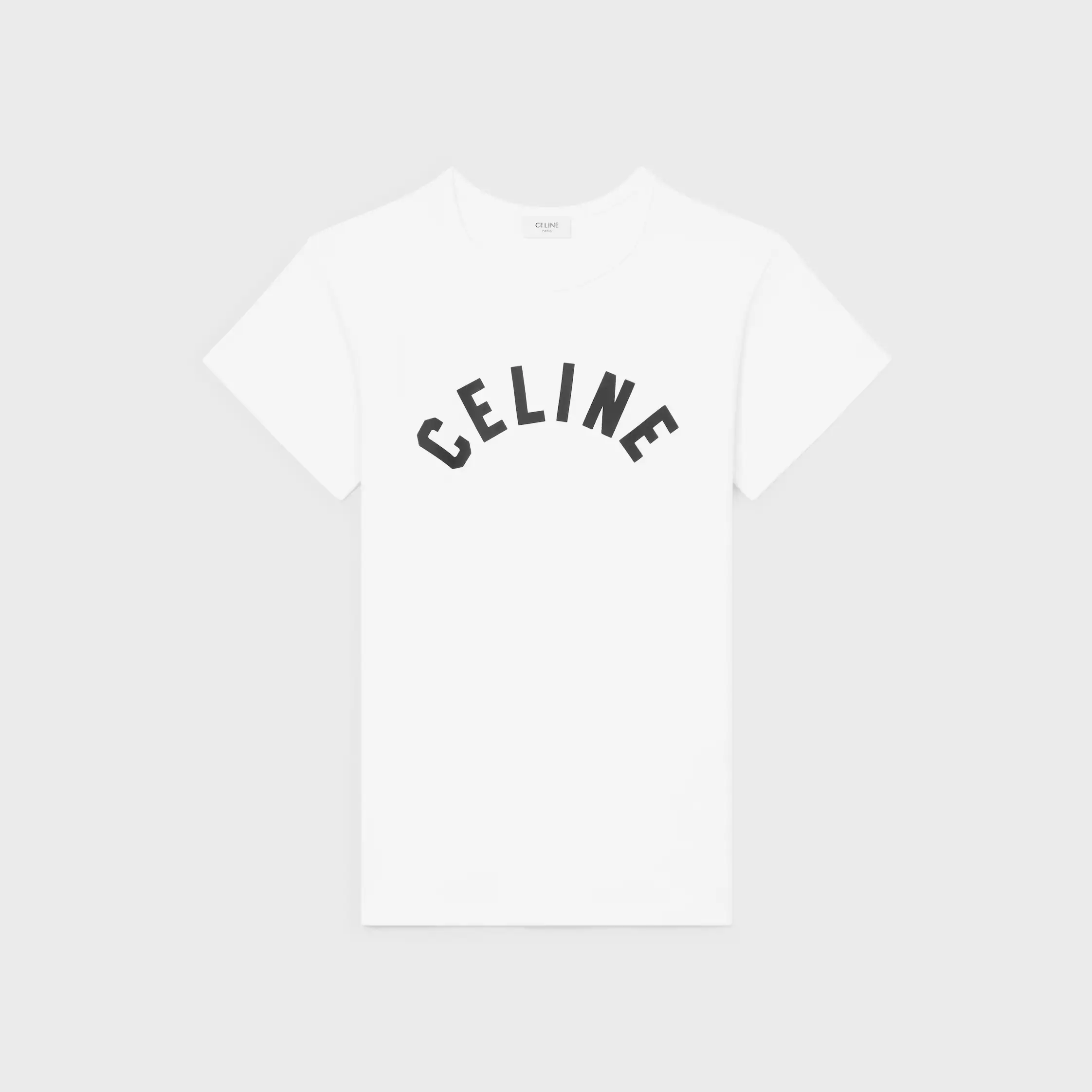 Regular T-Shirt aus geripptem Baumwolljersey