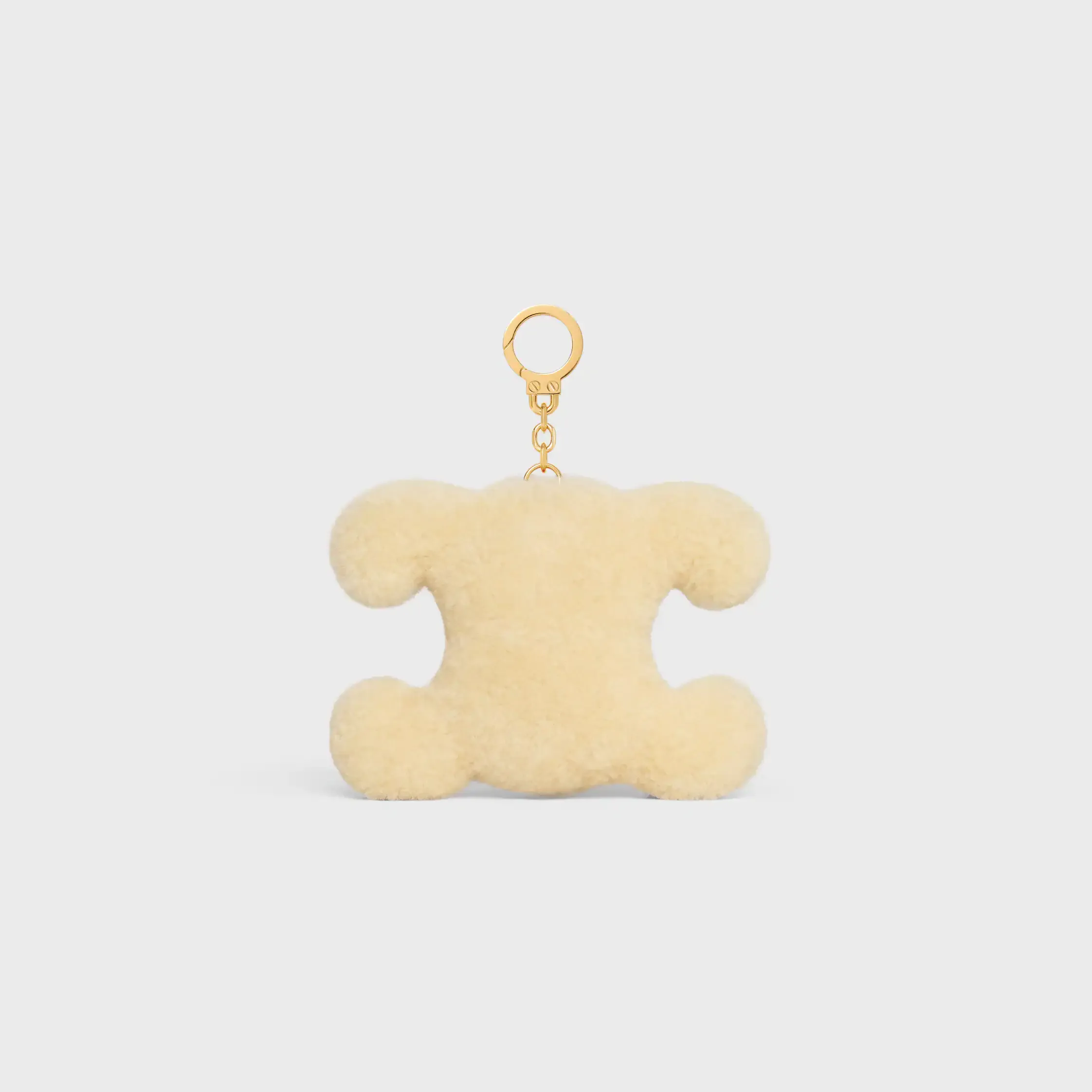 TRIOMPHE POM-POM-CHARM APPLE IN SCHAFWOLL UND KALBSLEDER