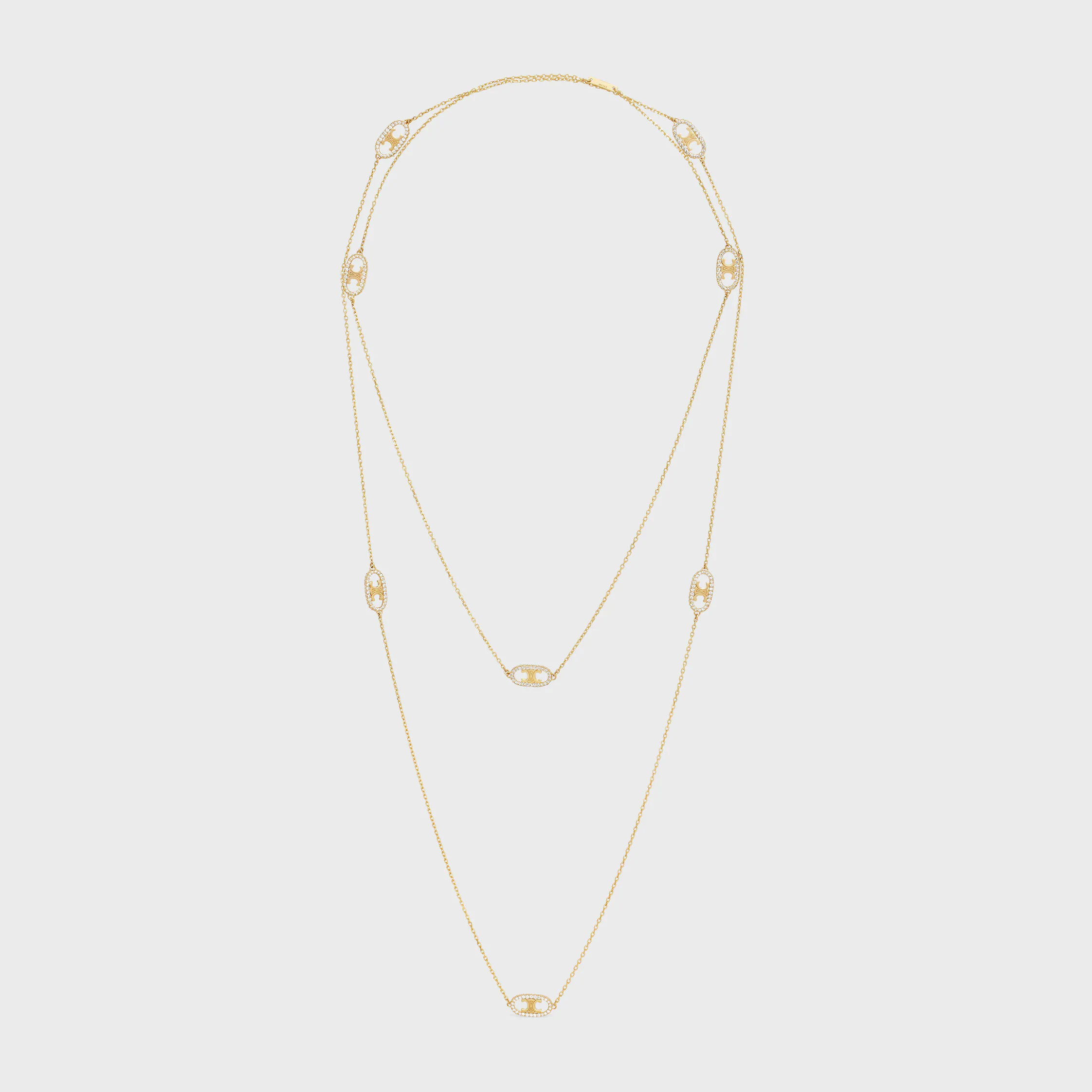 Anhänger Maillon Triomphe in Gelbgold und Diamanten