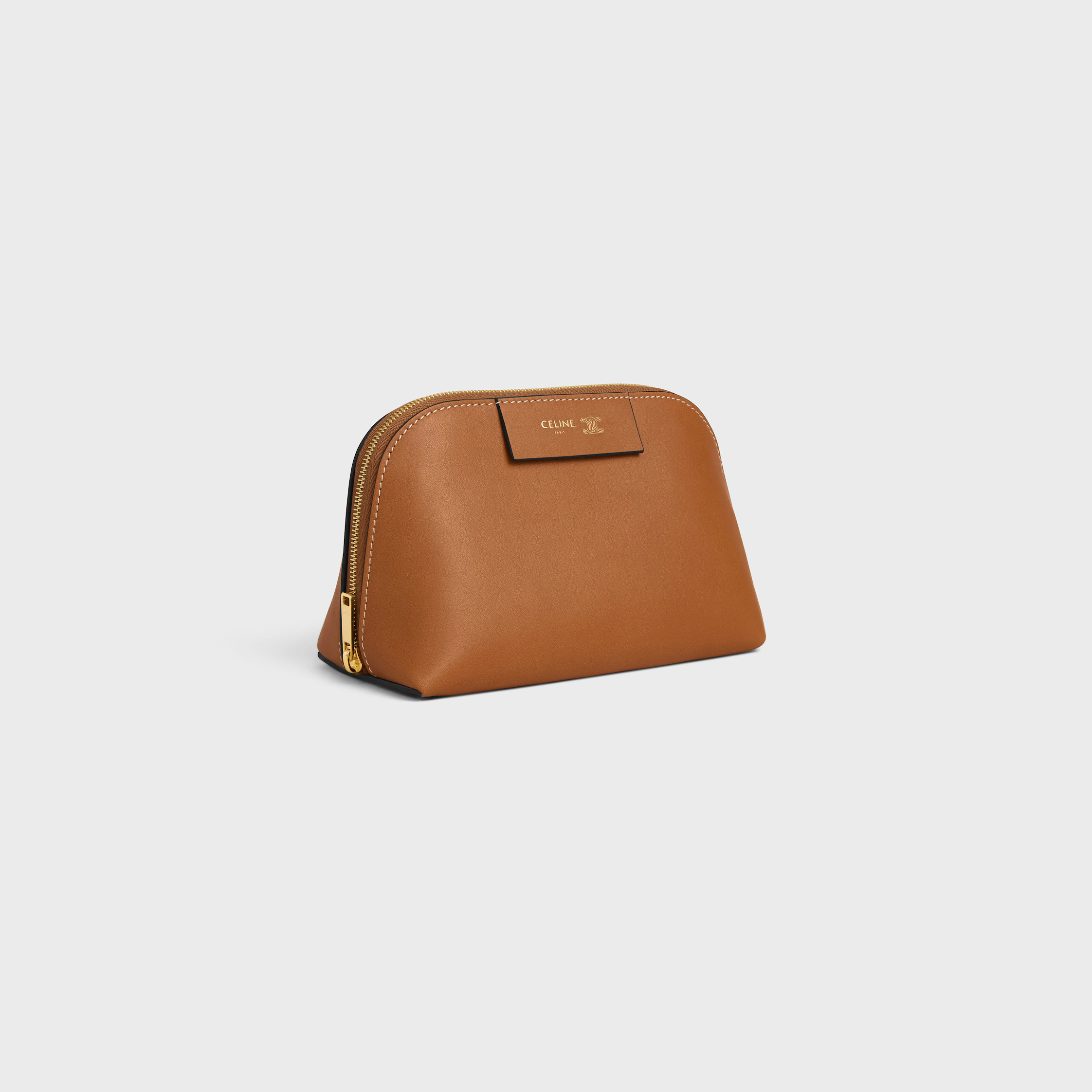 KLEINE KOSMETIKTASCHE AUS GLATTEM KALBSLEDER