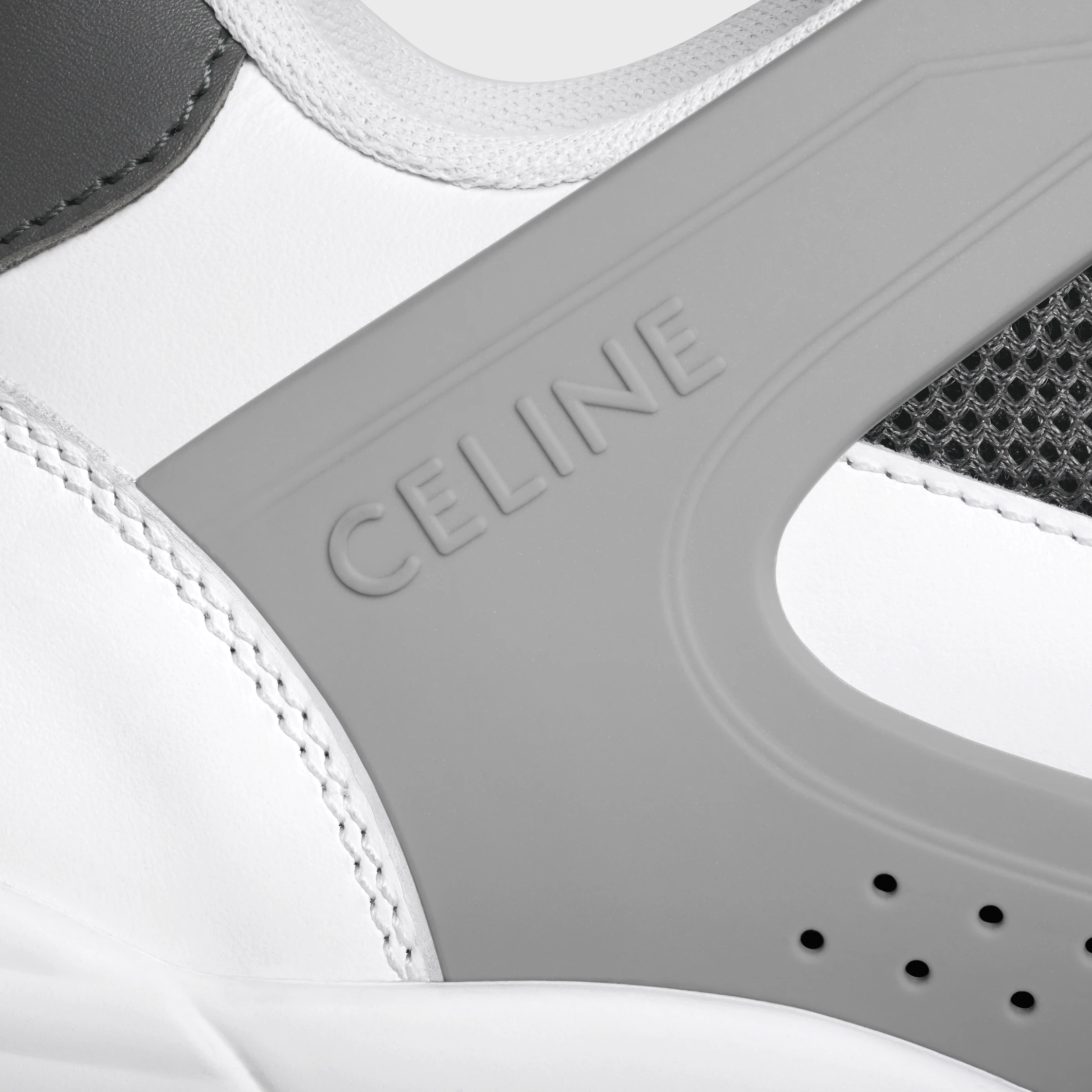 CT-09 TRAINER-SNEAKER aus RINDLEDER UND NETZ