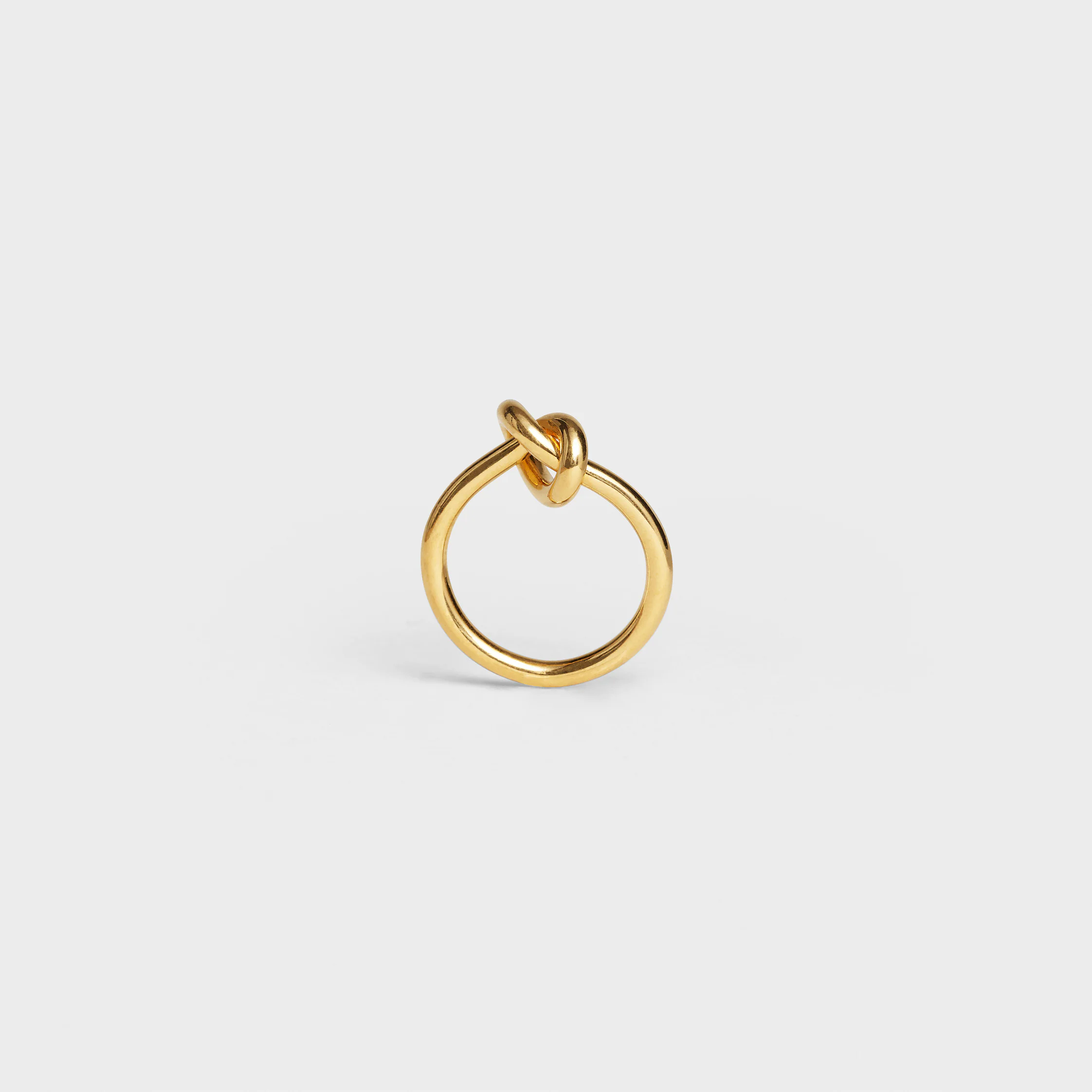 Knot-Ring aus Messing mit Goldfinish